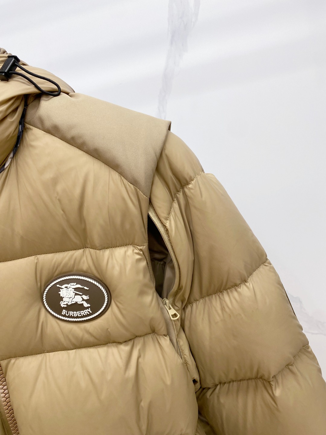 爆款羽绒服 BURBERRY巴宝莉 2025新款羽绒服秀场新品，袖子可拆卸，一衣两穿。品相非常完美，专柜