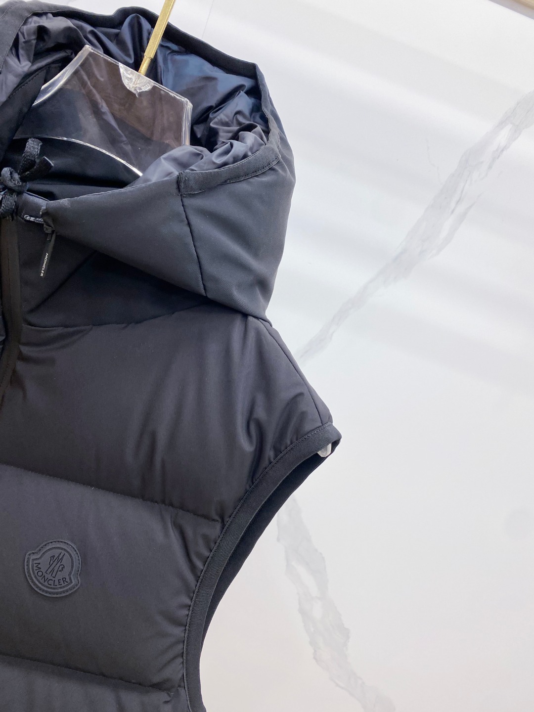 Moncler Valmasque蒙口男士可拆卸兜帽羽绒马甲.原版购入开发.特级鹅绒填充➕原厂替换面料➕