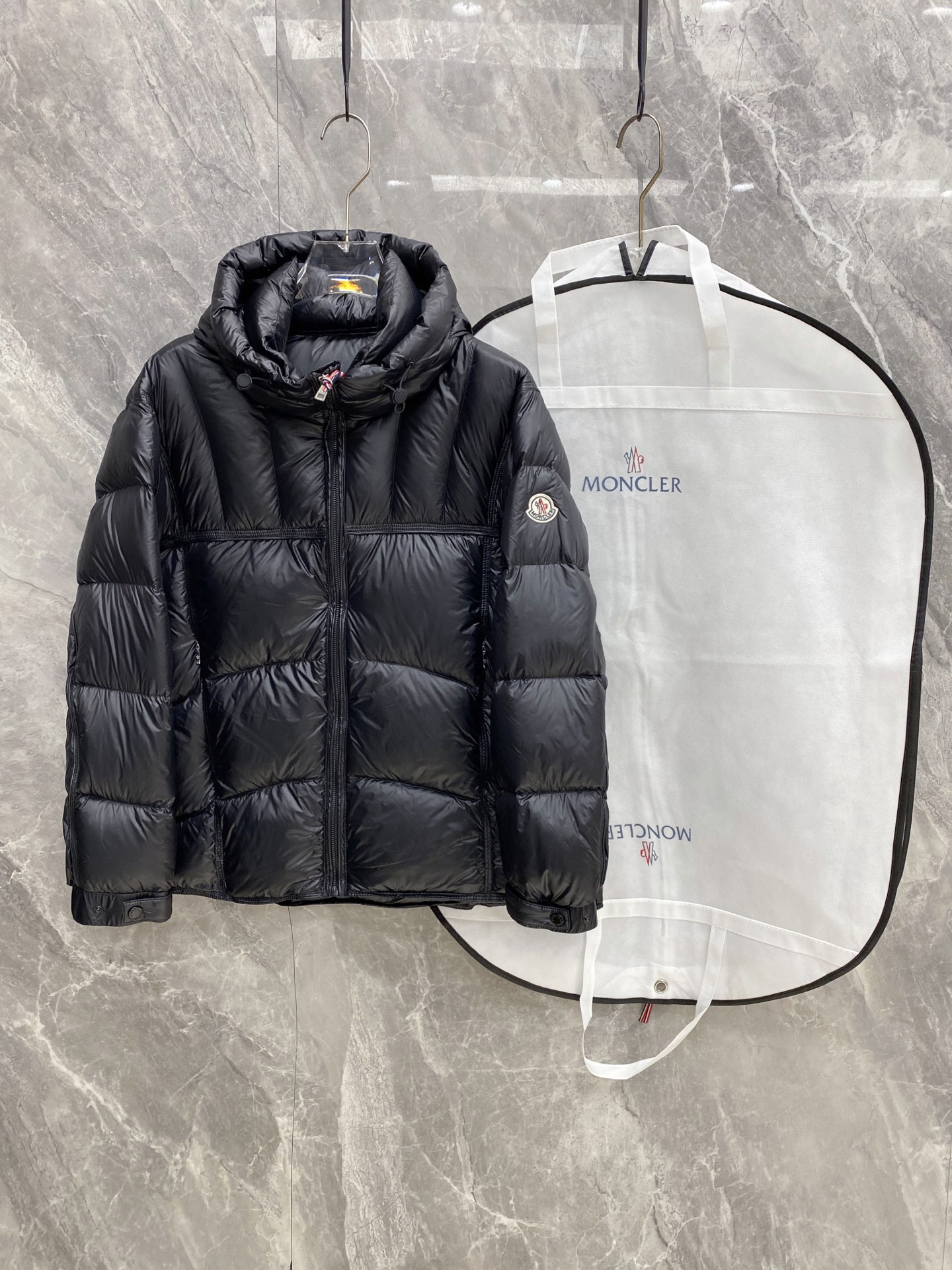 Burberry Black Hooded Puffer Jacket