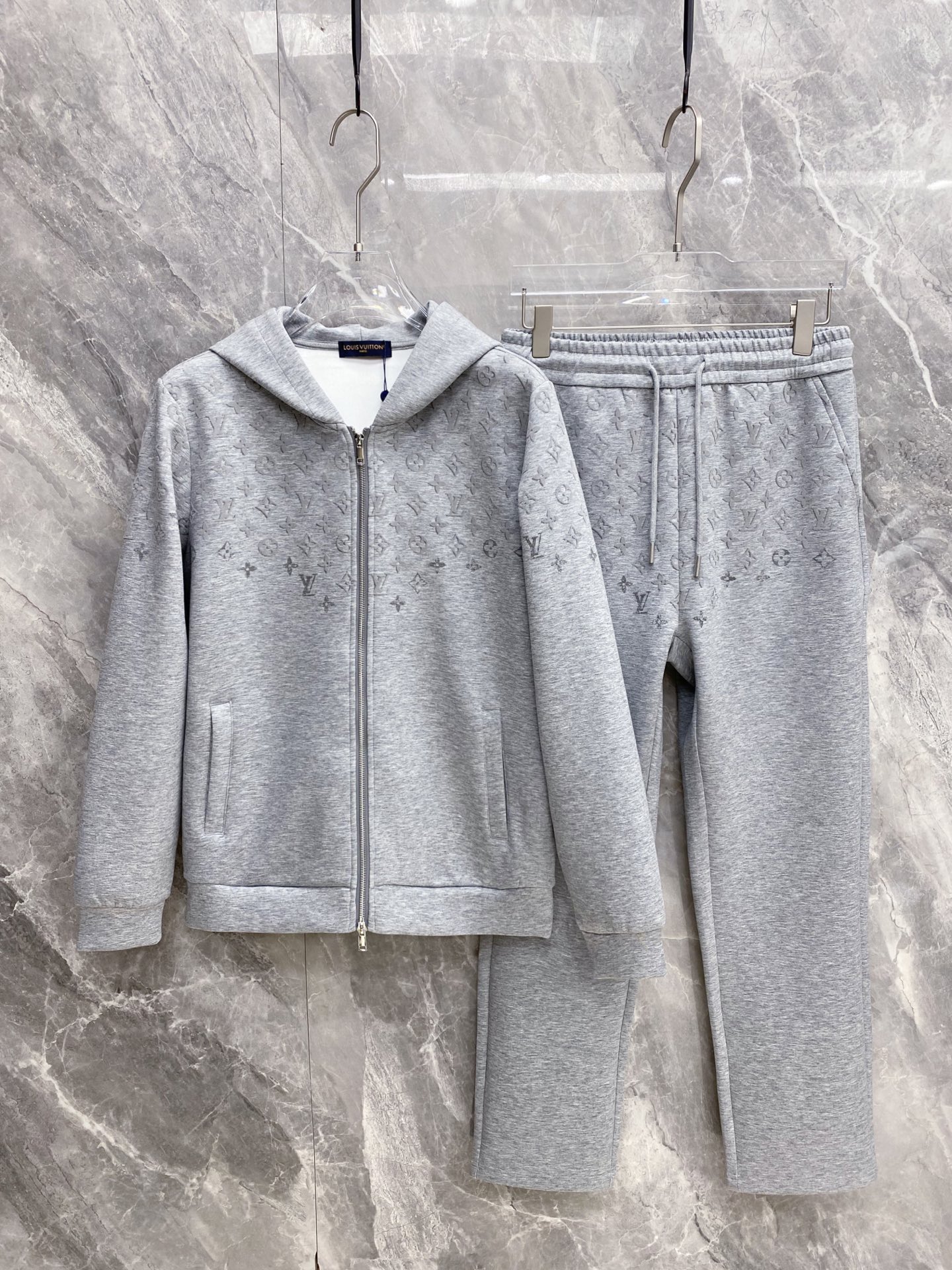 Louis Vuitton Gray Patterned Tracksuit