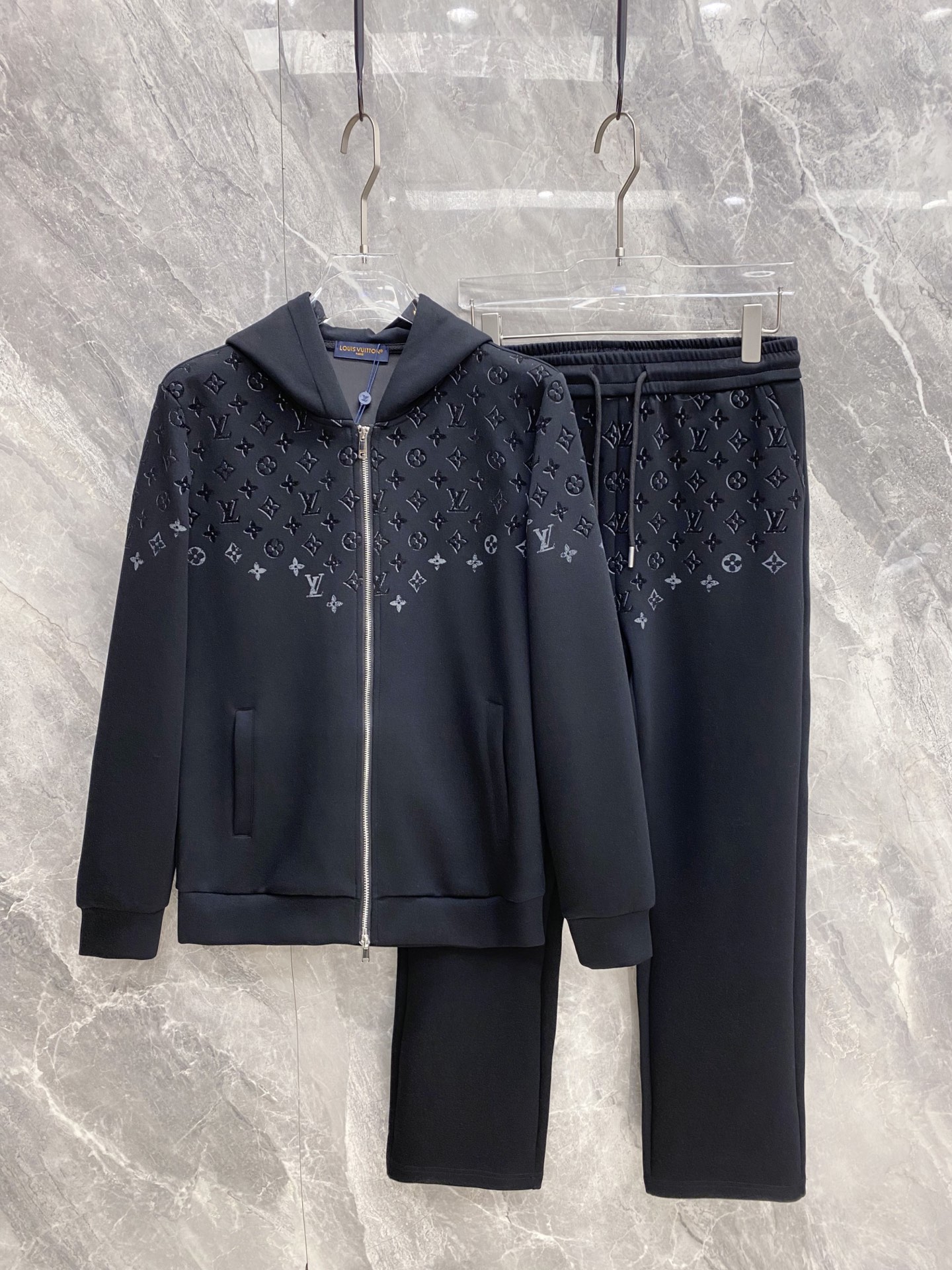 Louis Vuitton Black Patterned Tracksuit