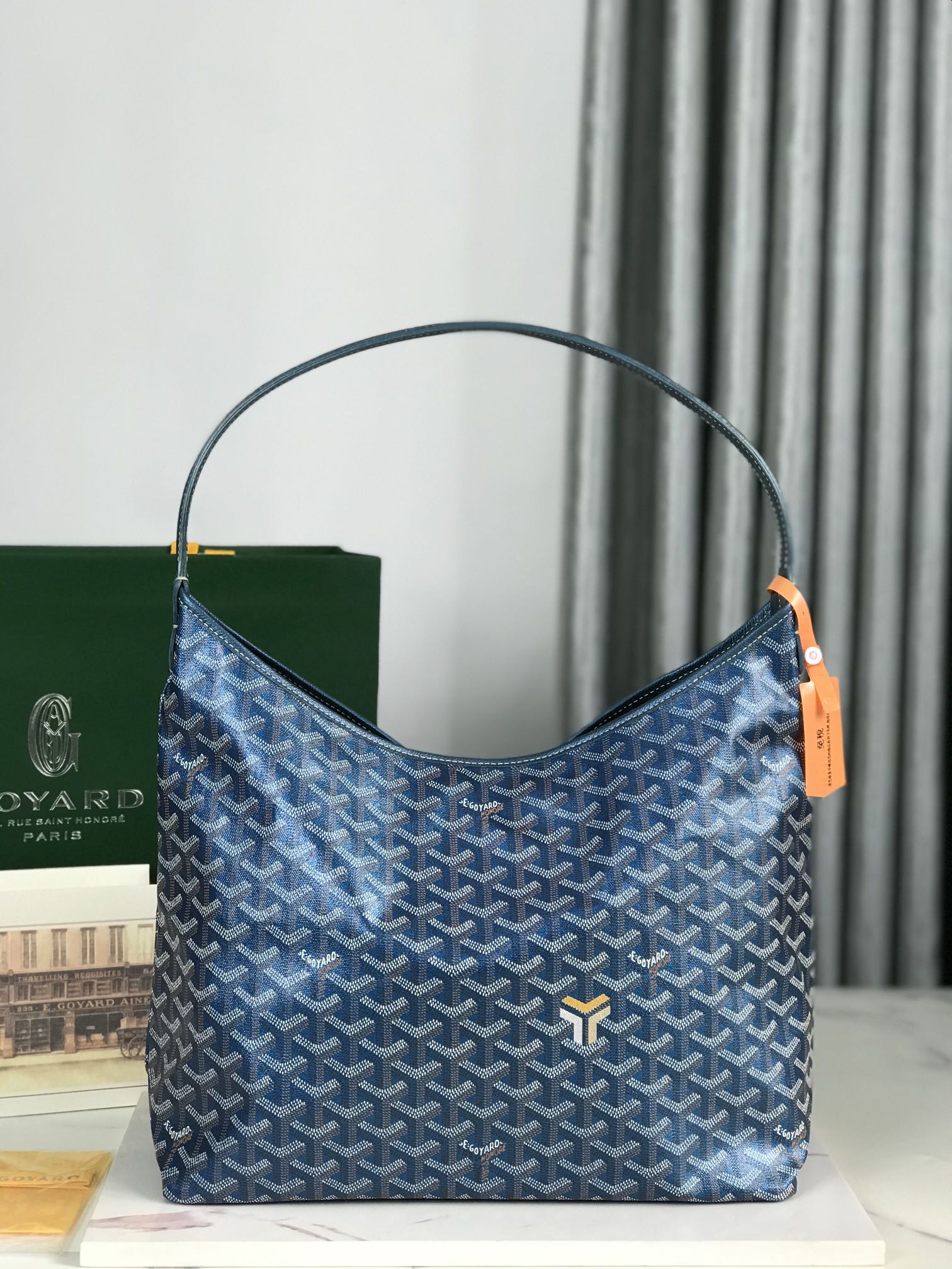 Goyard Style Blue Hobo Bag Bags Hobo Bag detail image 1 from source 759529