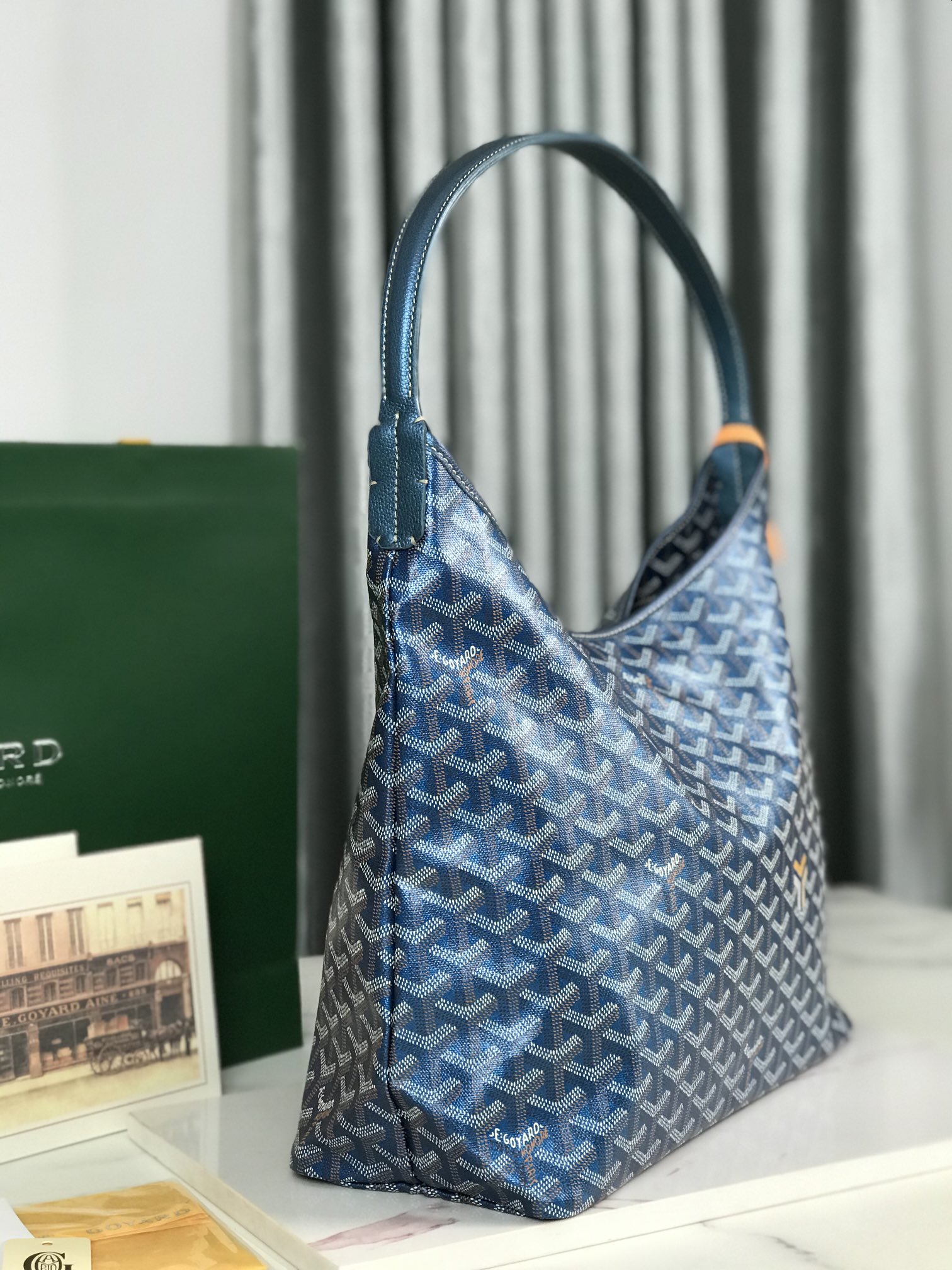 Goyard Style Blue Hobo Bag Bags Hobo Bag detail image 2 from source 759529