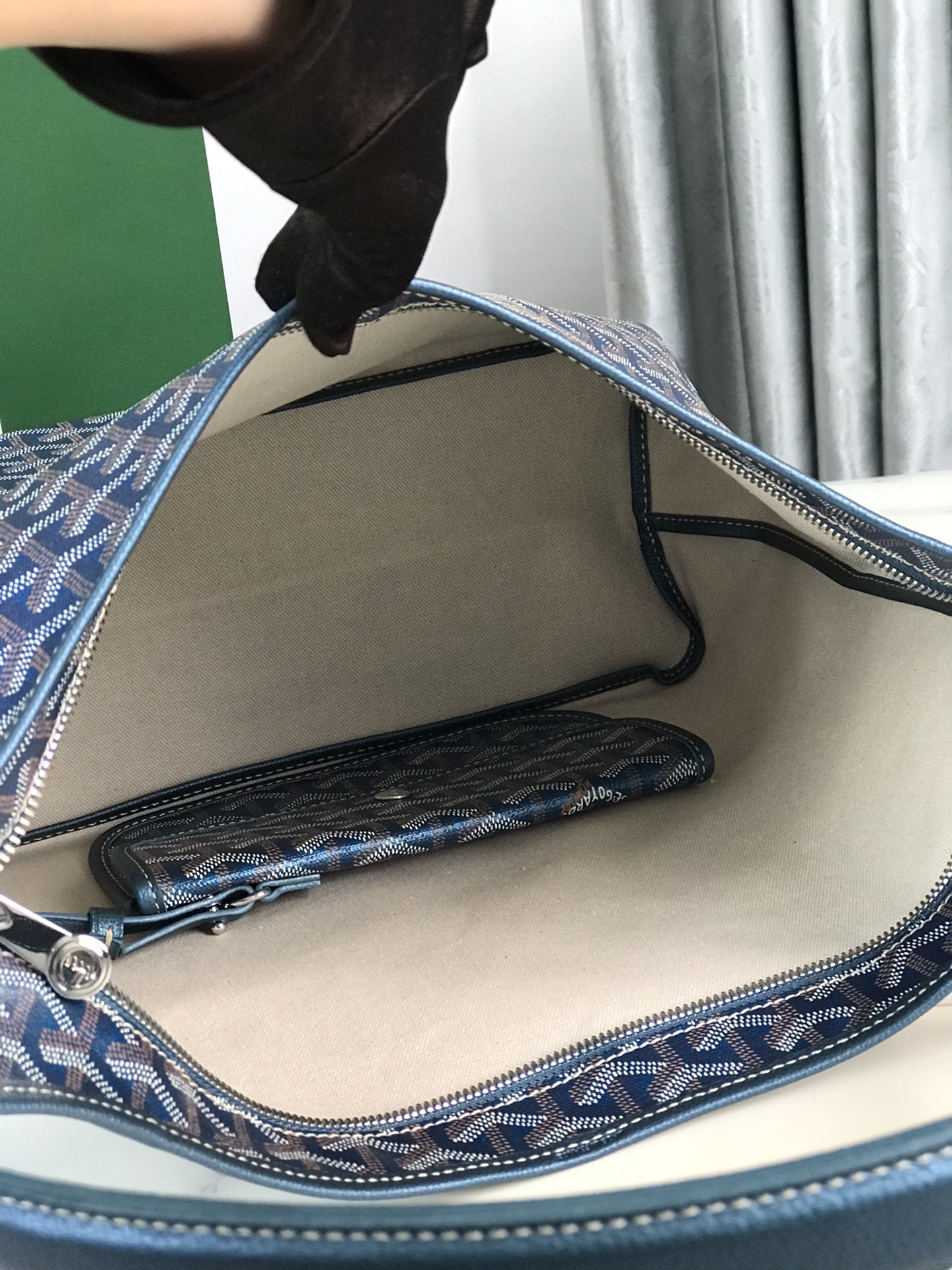 Goyard Style Blue Hobo Bag Bags Hobo Bag detail image 8 from source 759529
