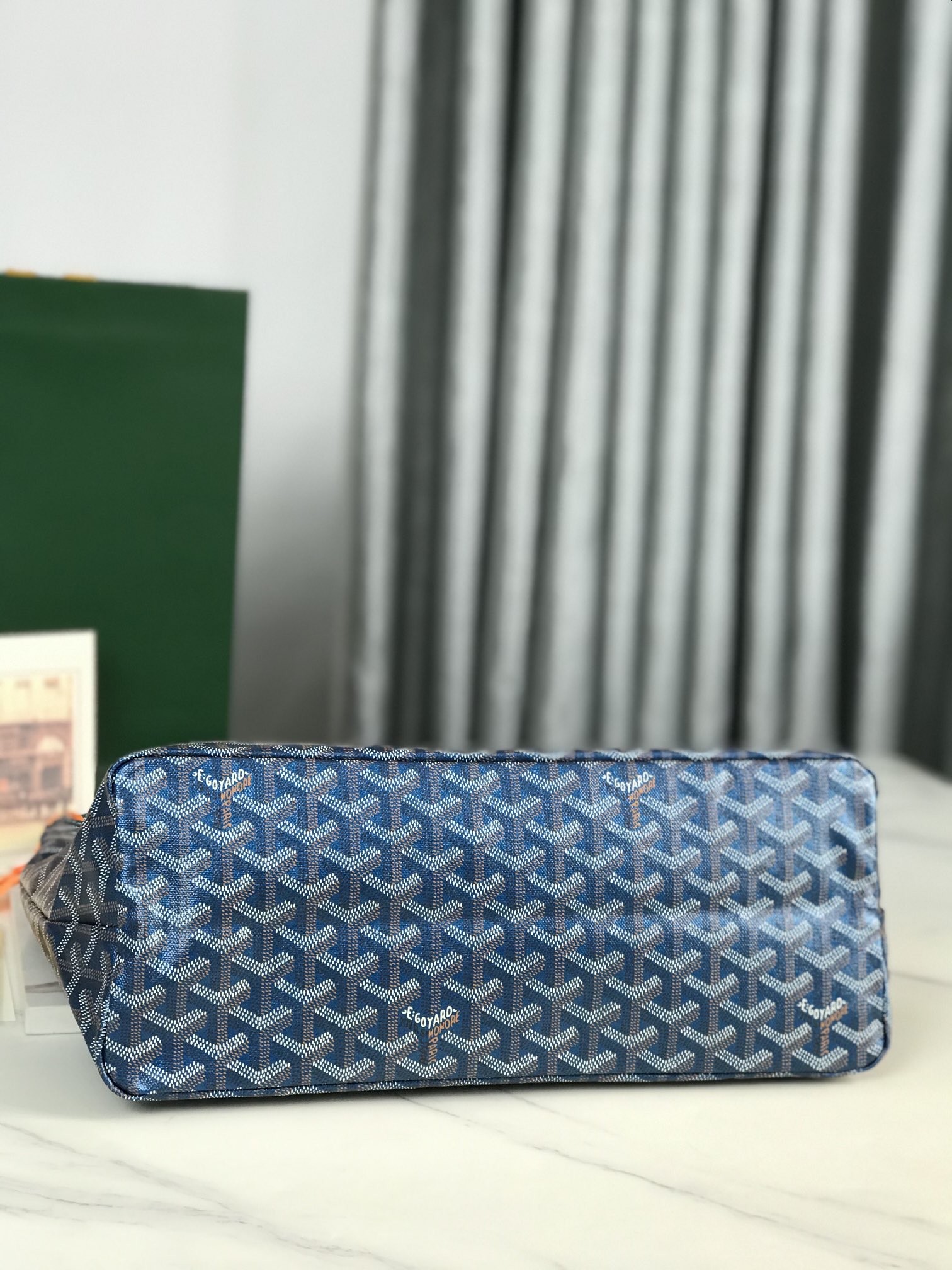 Goyard Style Blue Hobo Bag Bags Hobo Bag detail image 6 from source 759529