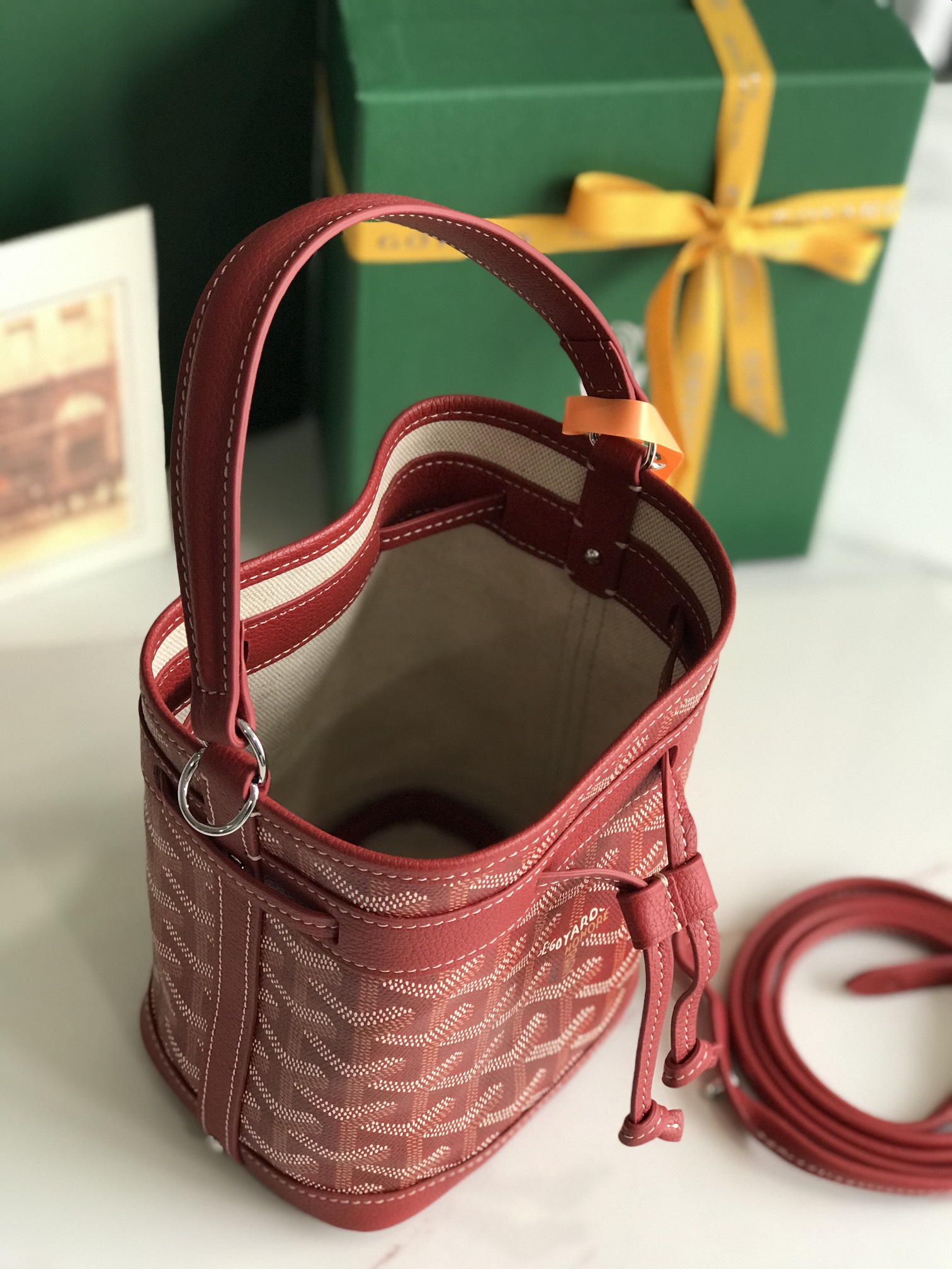 PETIT FLOT MINI Bucket Bag, Leather Crossbody Handbag for Women, 12x10.5x17.5cm 9 i1750914737 8586 7