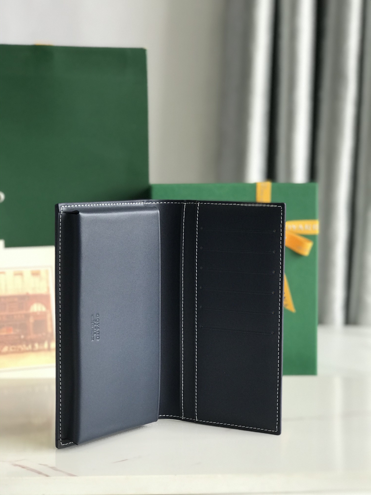 Goyard Saint-Lambert Phone Pouch in Goyardine Canvas & Calfskin Leather 5 i1751348019 287 1