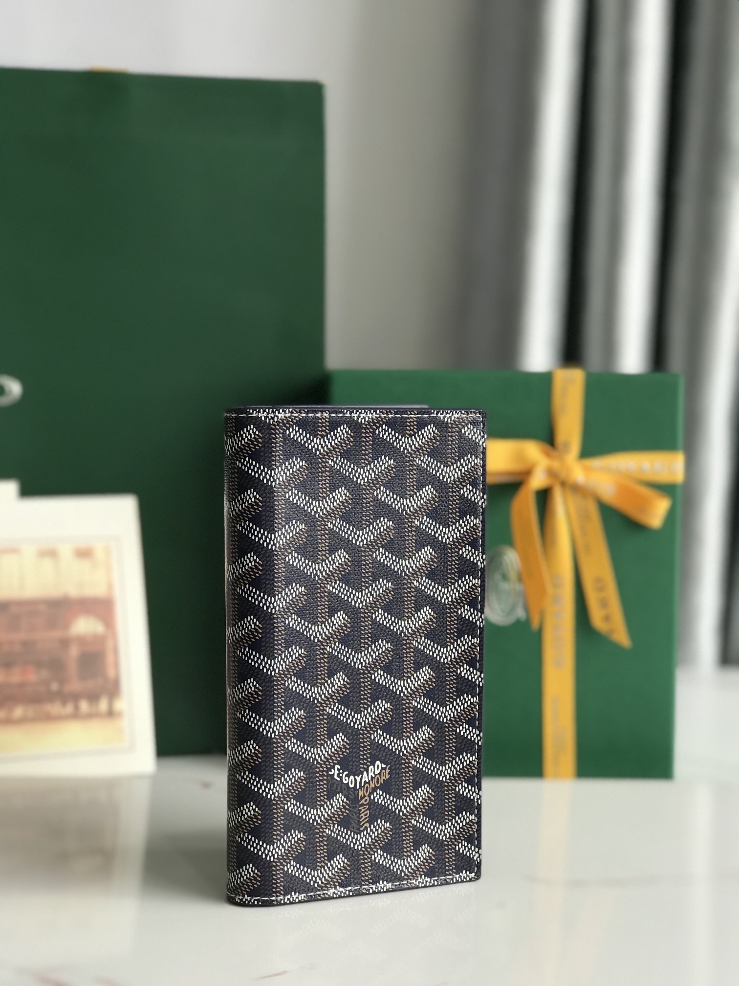 Goyard Saint-Lambert Phone Pouch in Goyardine Canvas & Calfskin Leather 10 i1751348019 3926 8