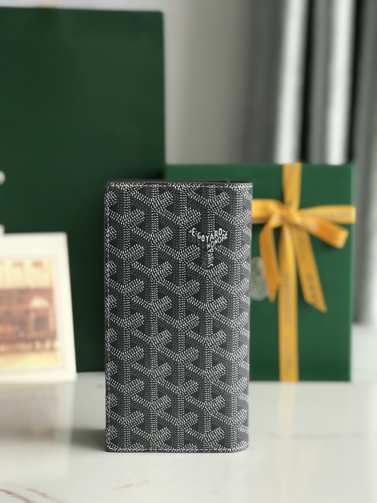 Goyard Saint-Lambert Phone Pouch in Goyardine Canvas & Calfskin Leather 3 i1751348190 5646 2
