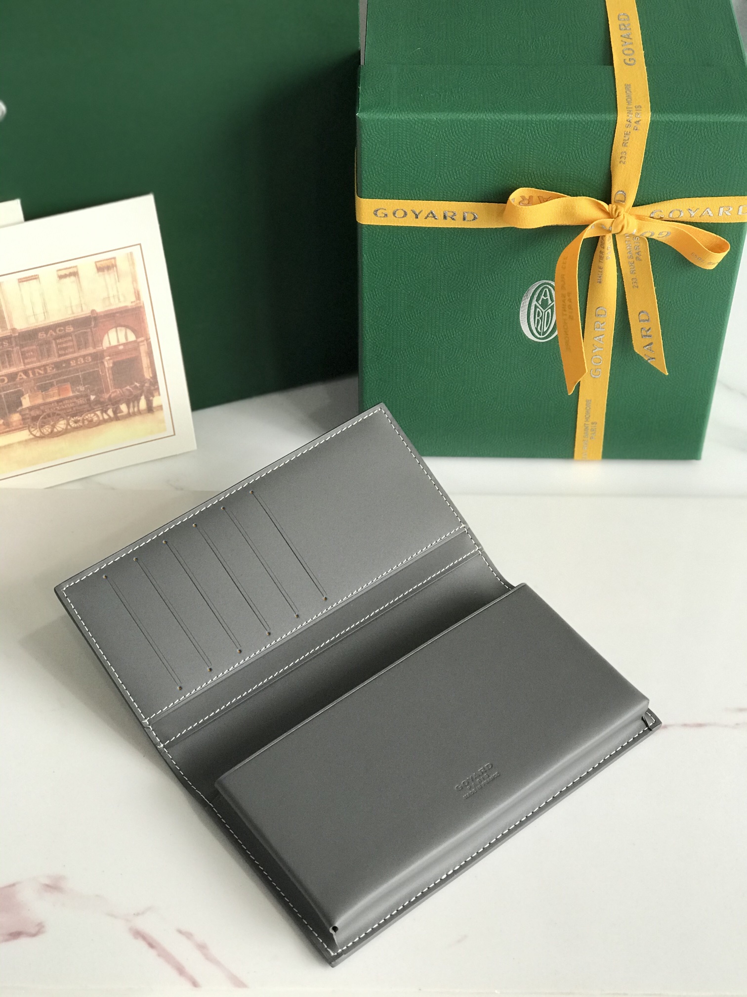 Goyard Saint-Lambert Phone Pouch in Goyardine Canvas & Calfskin Leather 5 i1751348202 554 0