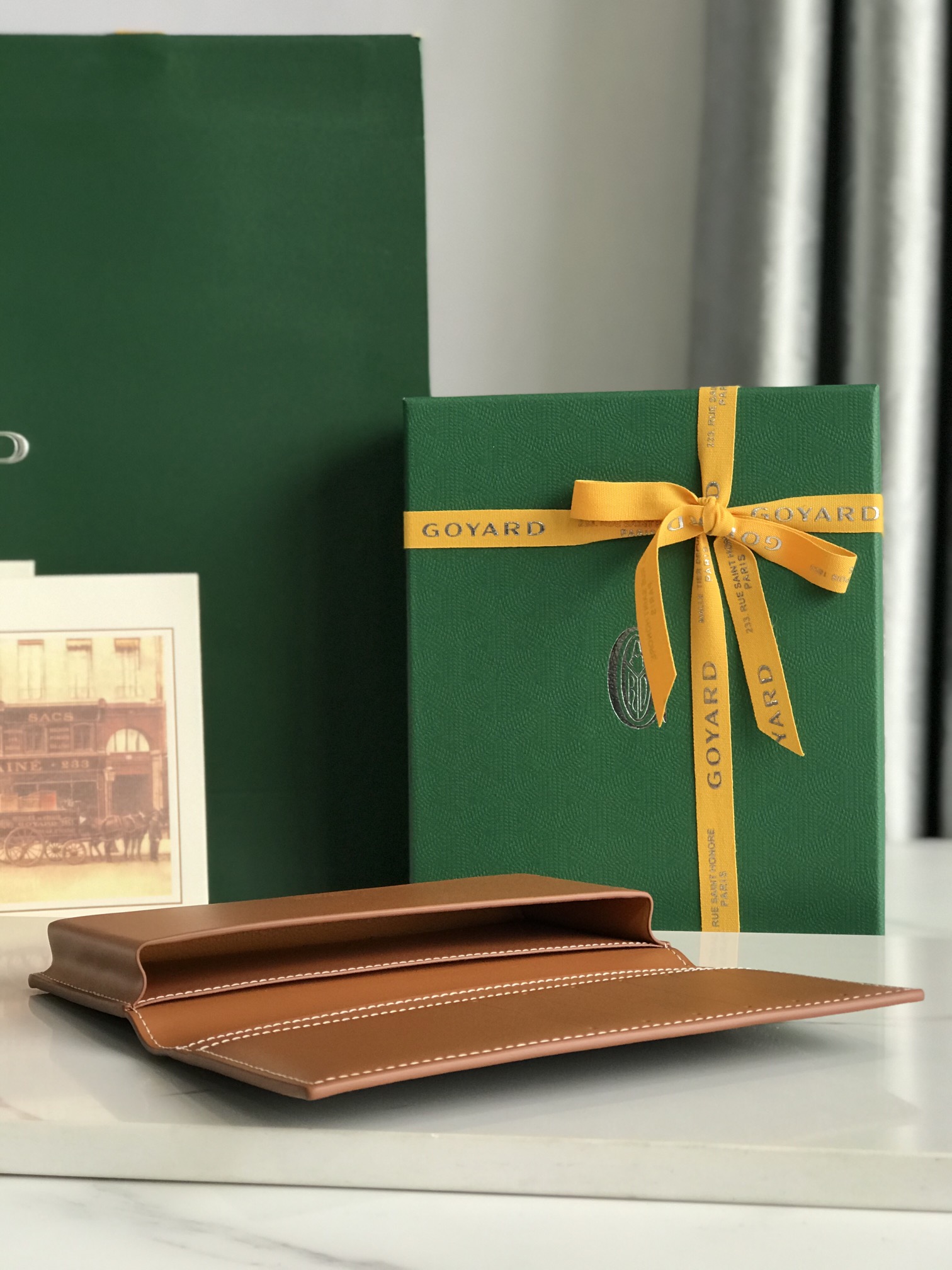Goyard Saint-Lambert Phone Pouch: Goyardine Canvas & Calfskin Leather, Compact Design 8 i1751348434 4107 5