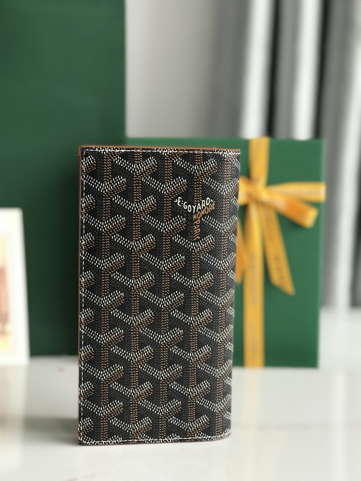Goyard Saint-Lambert Phone Pouch: Goyardine Canvas & Calfskin Leather, Compact Design 3 i1751348445 6660 0