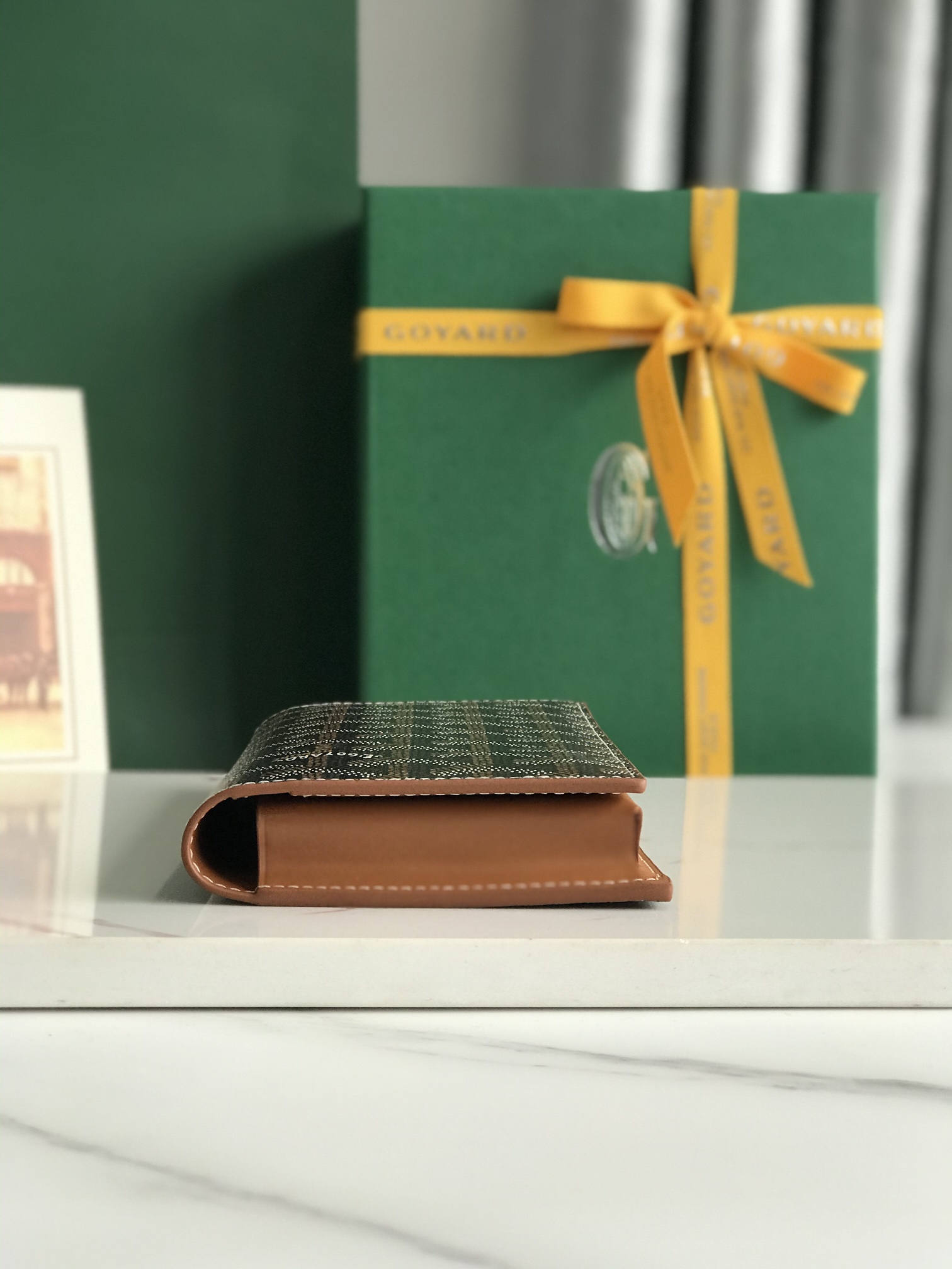 Goyard Saint-Lambert Phone Pouch: Goyardine Canvas & Calfskin Leather, Compact Design 9 i1751348446 2540 0