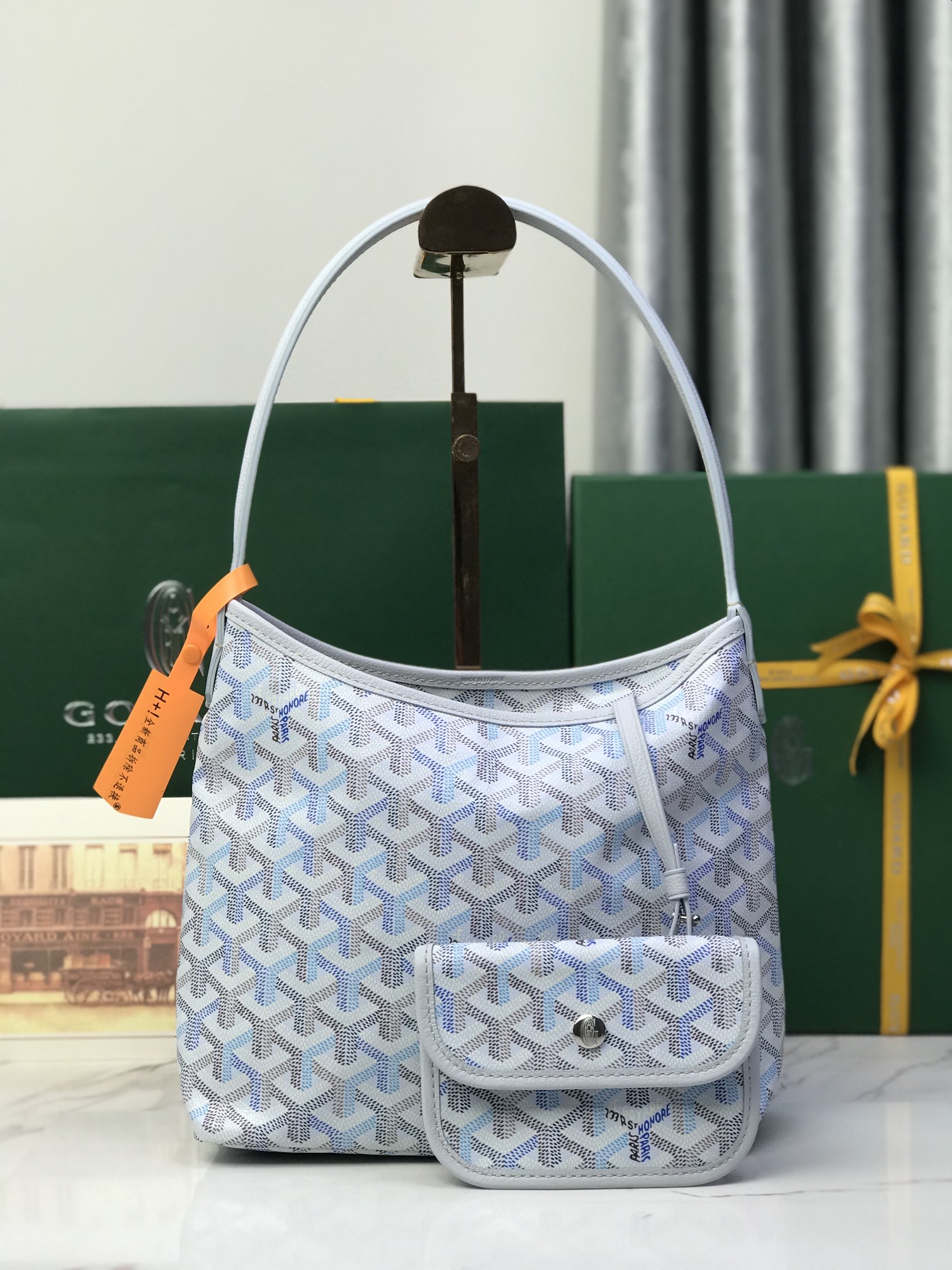 NO:763551,Special grade original leather Hobo mini size 26*11*22 120250, special grade Goya19860909特级 原厂皮 Hobo mini 尺寸26*11*22 120250,特级戈雅,Bag