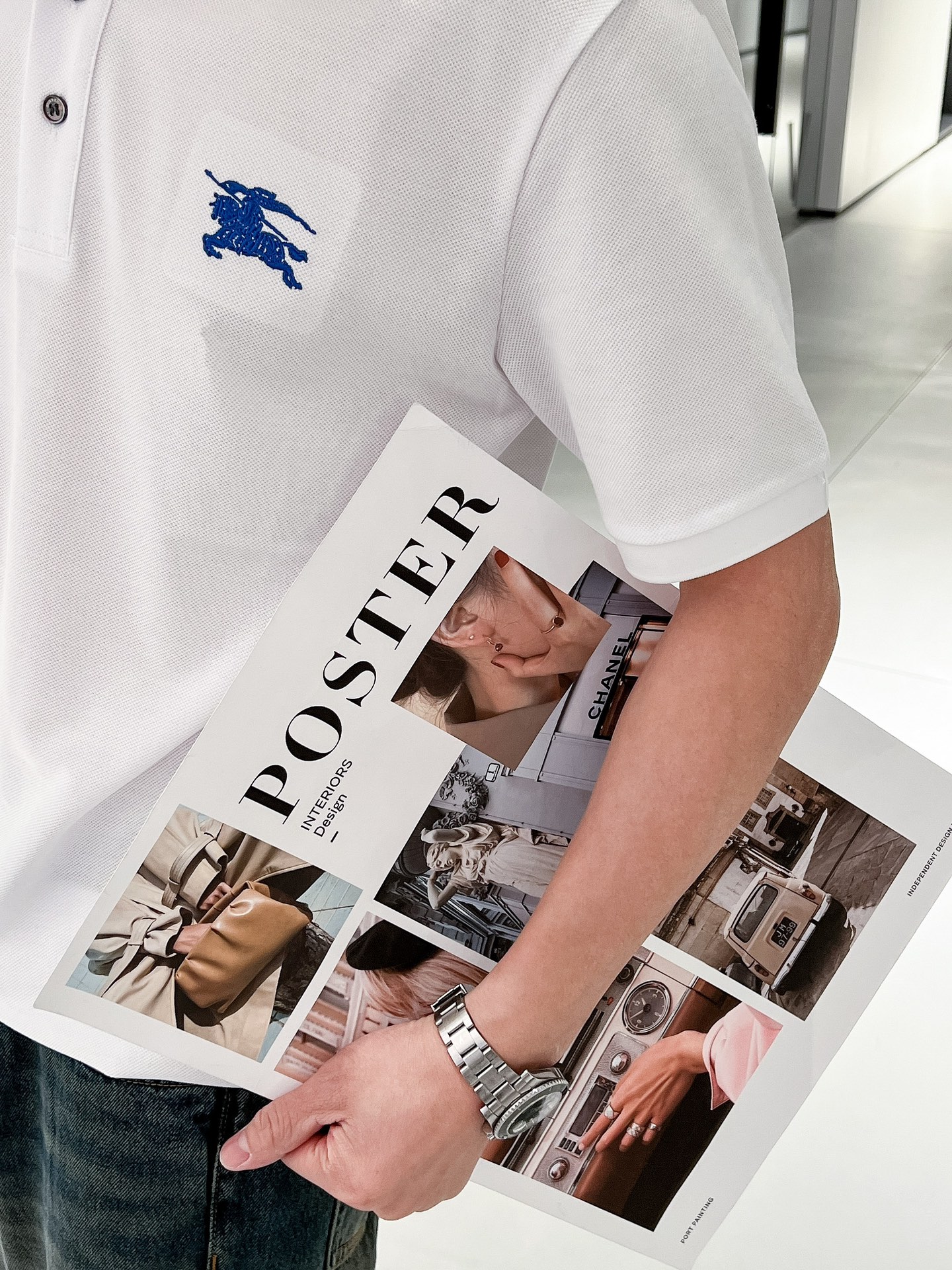 巴宝莉 2025ss夏季新款字母标识刺绣logo男士翻领Polo衫！经典商务男款，高端男装的天花板级别的