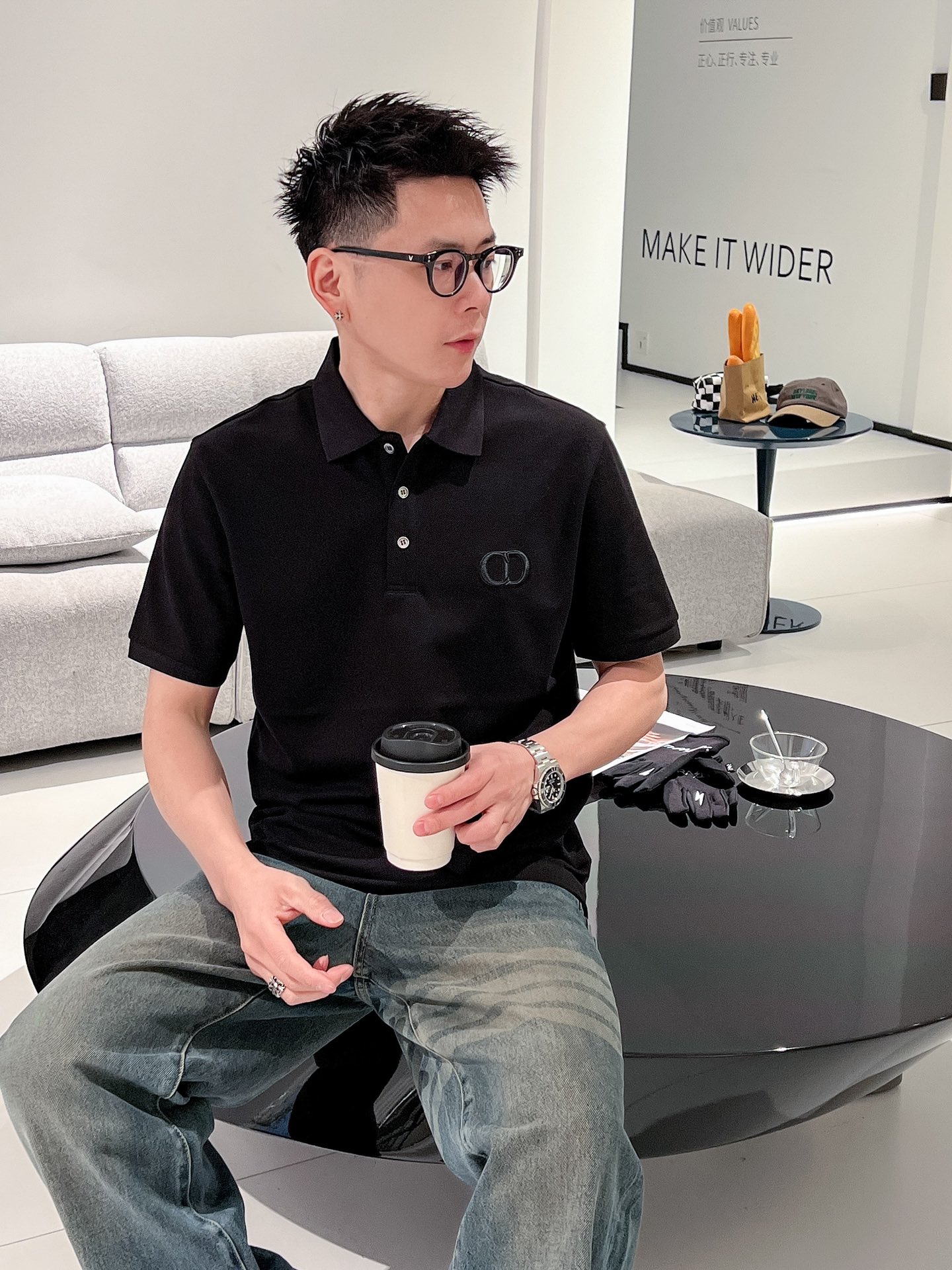 迪奥 CD 2025ss夏季新款字母标识刺绣logo男士翻领Polo衫！经典商务男款，高端男装的天花板级