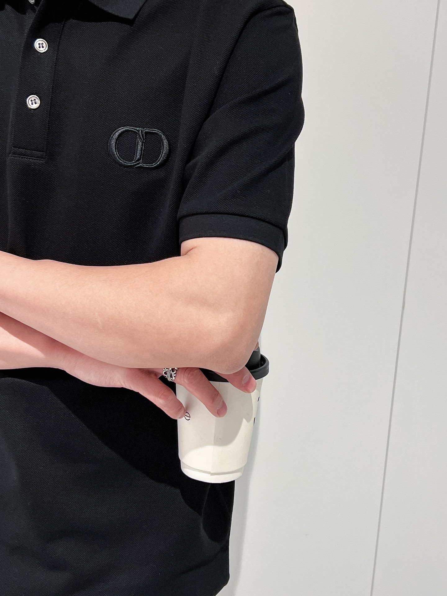 迪奥 CD 2025ss夏季新款字母标识刺绣logo男士翻领Polo衫！经典商务男款，高端男装的天花板级