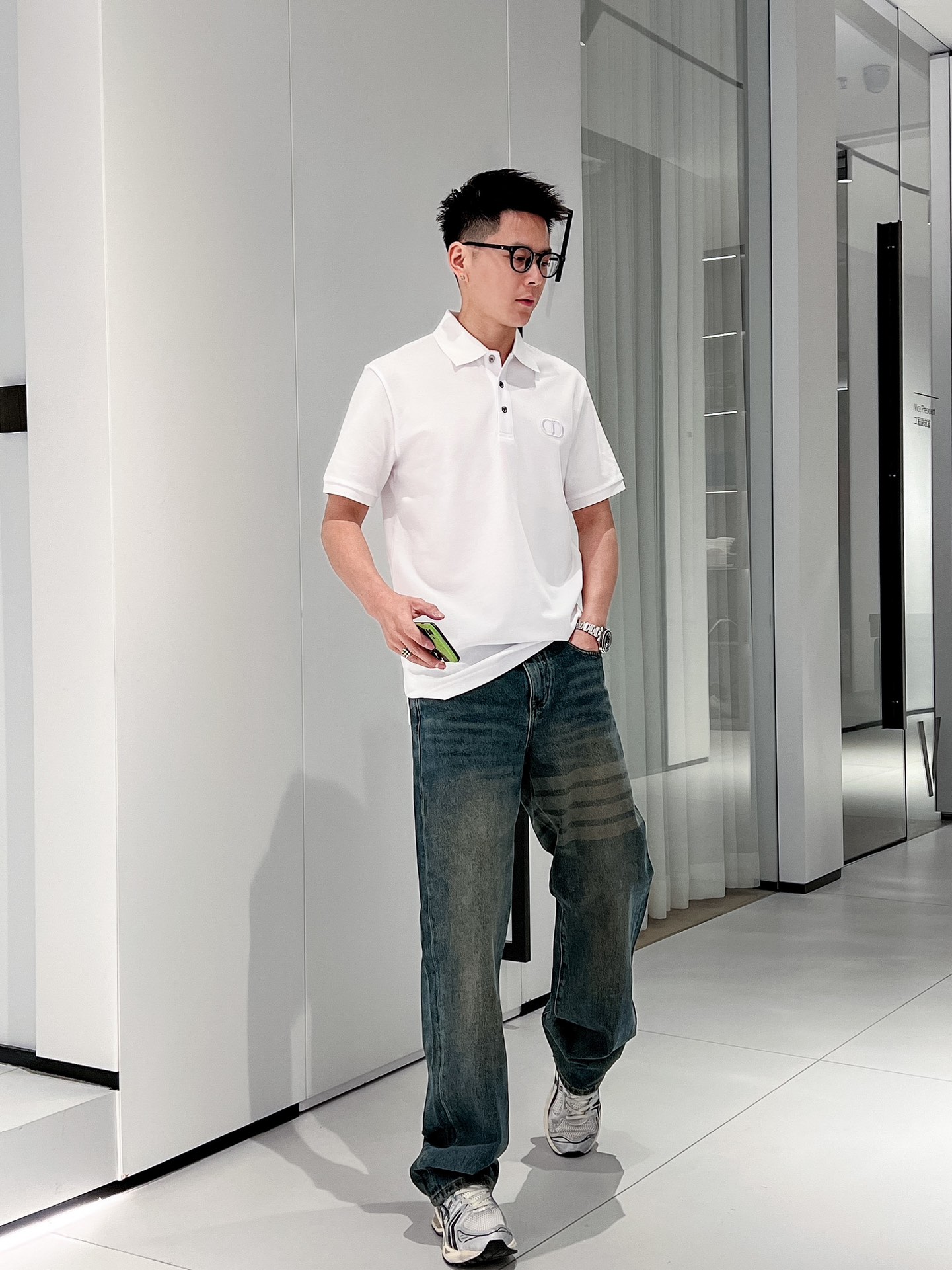 迪奥 CD 2025ss夏季新款字母标识刺绣logo男士翻领Polo衫！经典商务男款，高端男装的天花板级