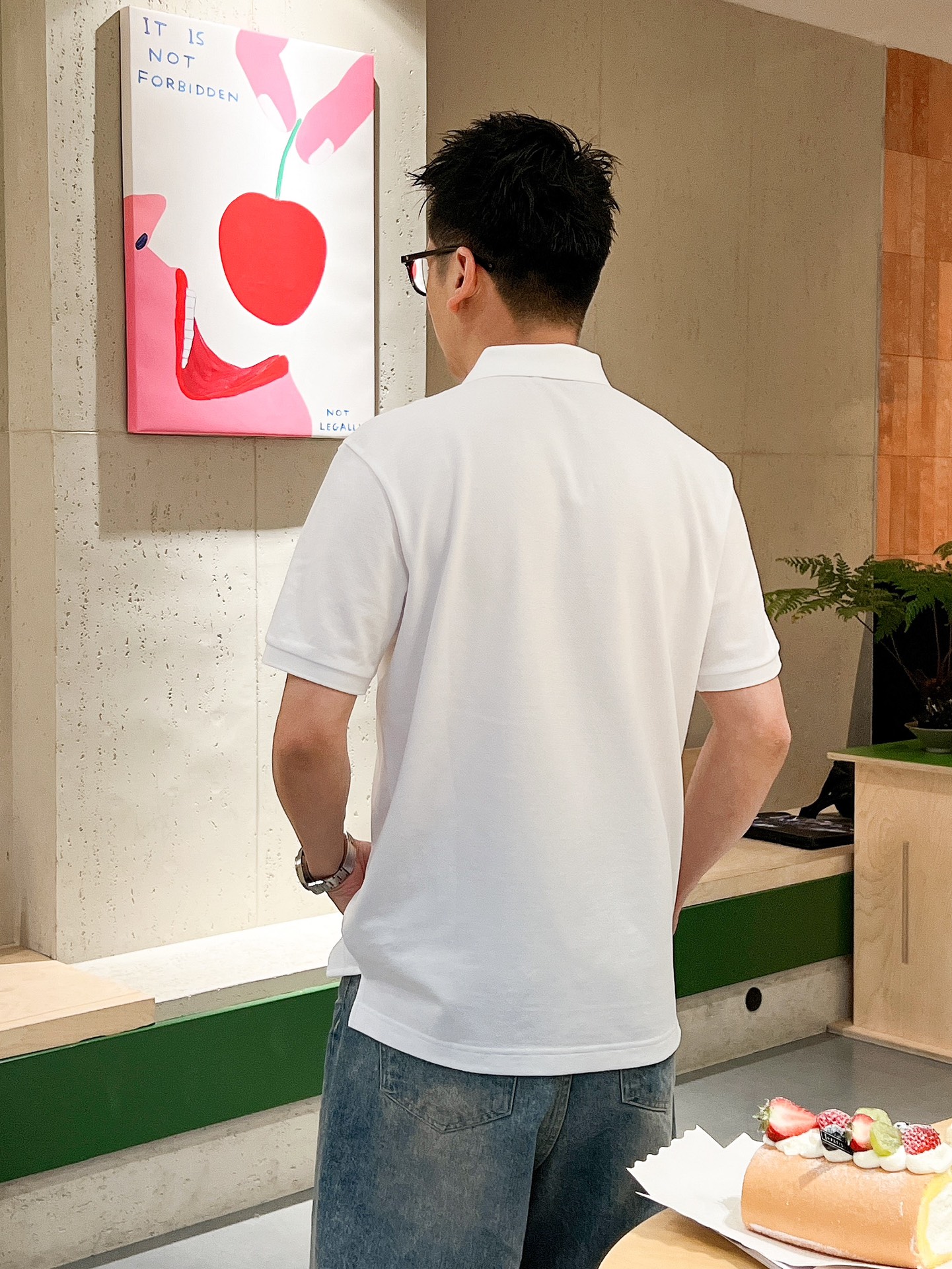 PRD🆕 25/ss春夏新款丝光珠地翻领Polo 胸前经典三角标标识 上身舒适轻柔 标准版型黑白两色码数