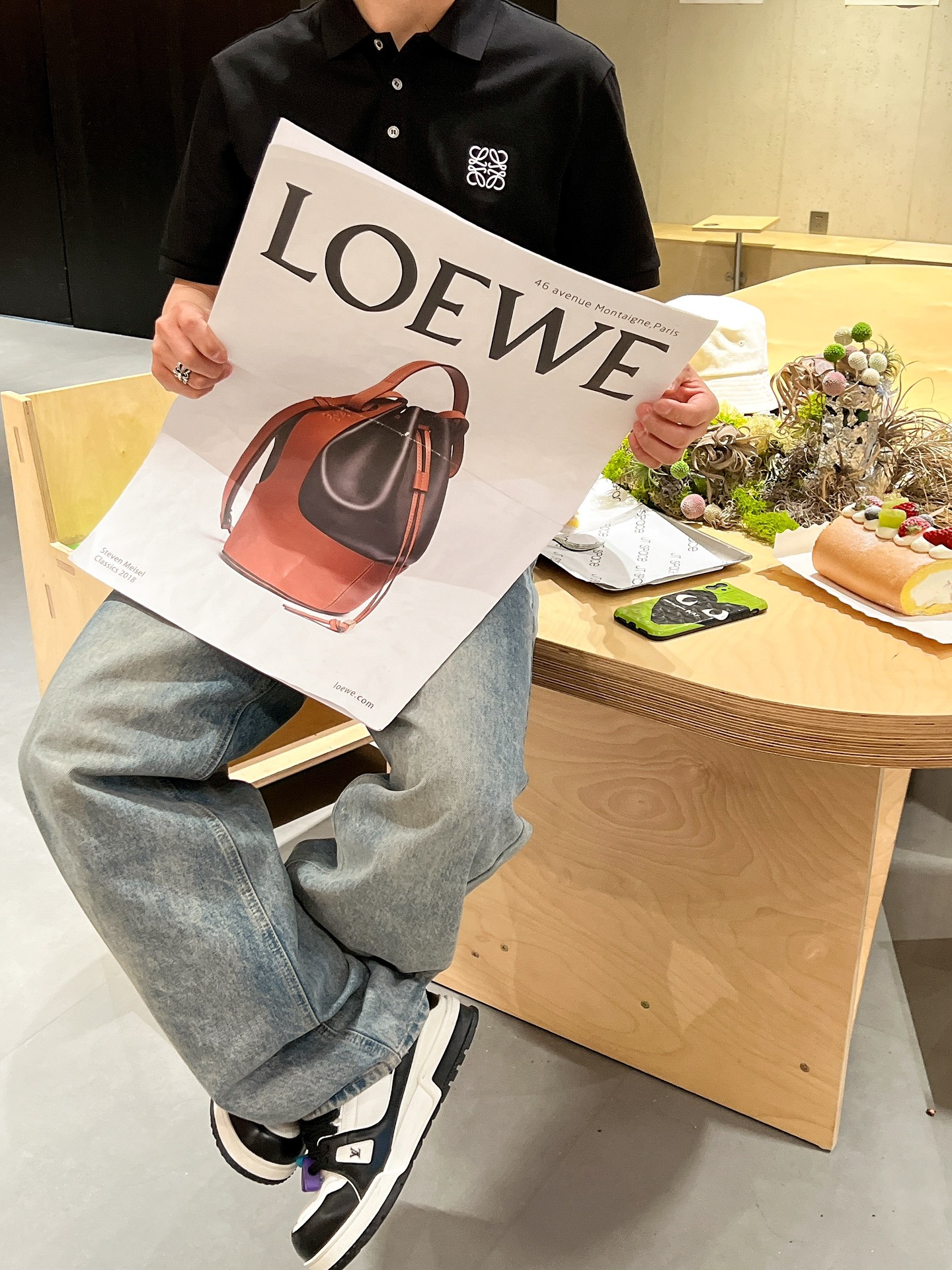 罗意威🆕 25/ss春夏新款丝光珠地翻领Polo 上身舒适轻柔 标准版型黑白两色码数：M L XL XX