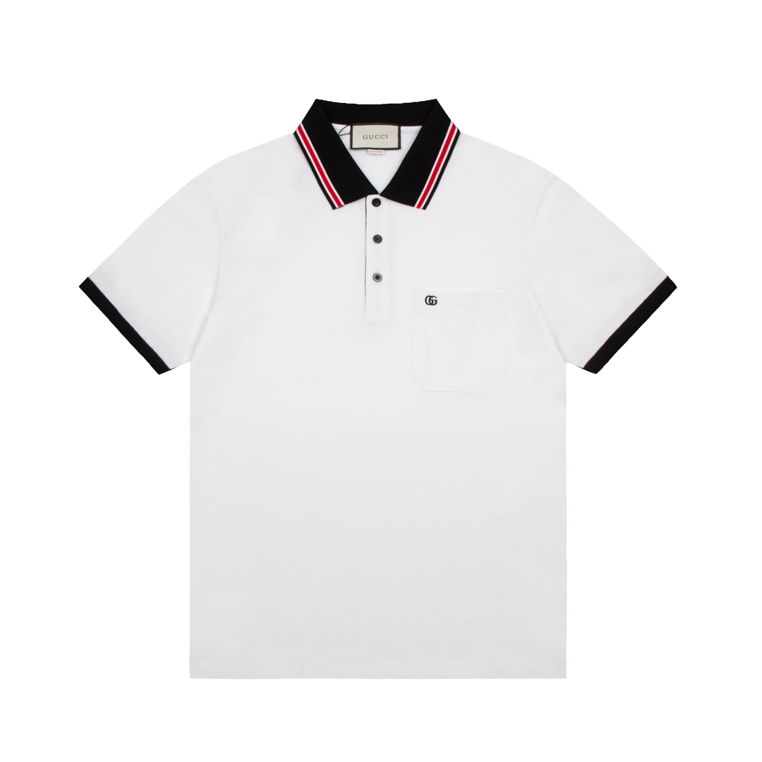 Polo de Gucci 2023 primavera/verano, mismo modelo que en tienda, tela personalizada, excelente textura, combinación de …