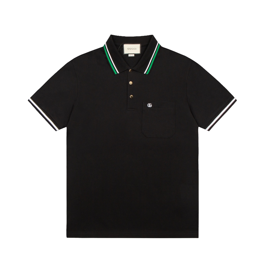 Polo de Gucci 2023 primavera/verano, mismo modelo que en tienda, tela personalizada, excelente textura, combinación de …