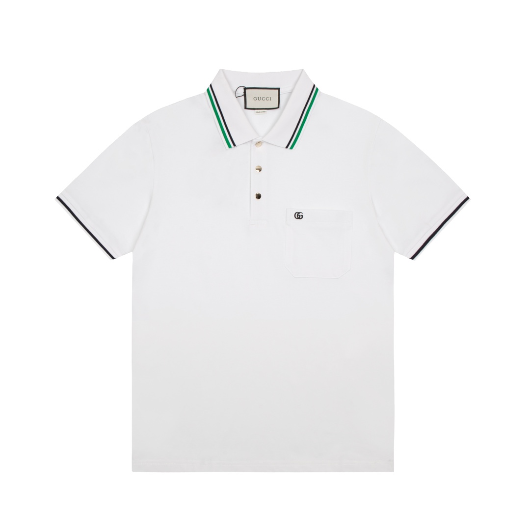 Polo de Gucci 2023 primavera/verano, mismo modelo que en tienda, tela personalizada, excelente textura, combinación de …