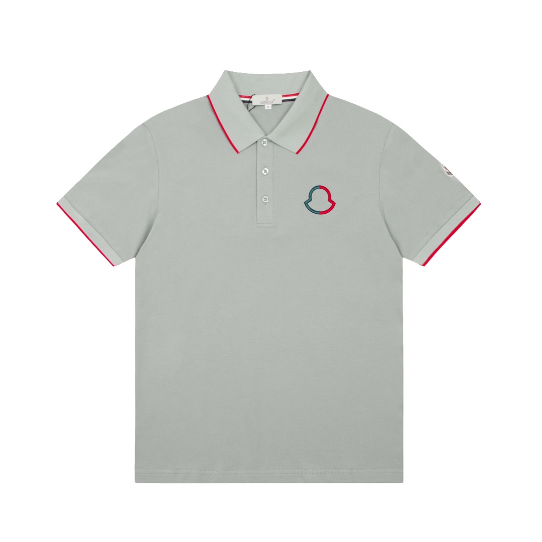 Moncler, último modelo de primavera/verano, polo de cuello vuelto disponible en tiendas oficiales y en línea. Tejido de…