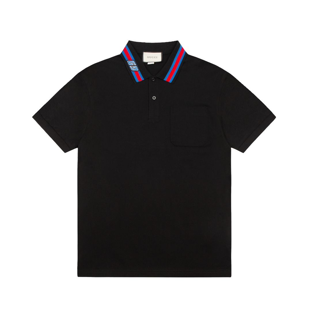 Polo de Gucci 2024 primavera/verano, mismo modelo que en tienda, tela personalizada, excelente textura, combinación de …