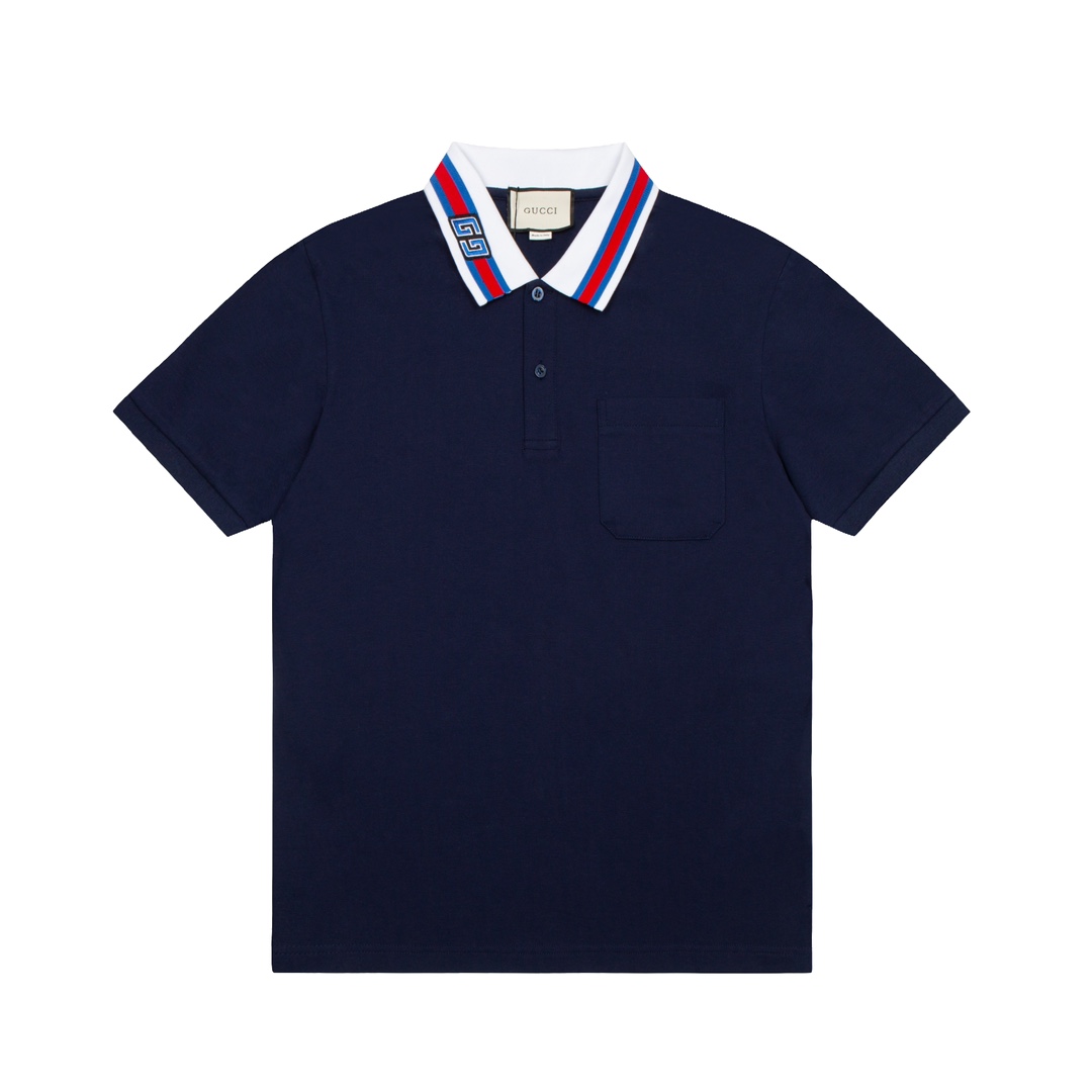 Polo de Gucci 2024 primavera/verano, mismo modelo que en tienda, tela personalizada, excelente textura, combinación de …