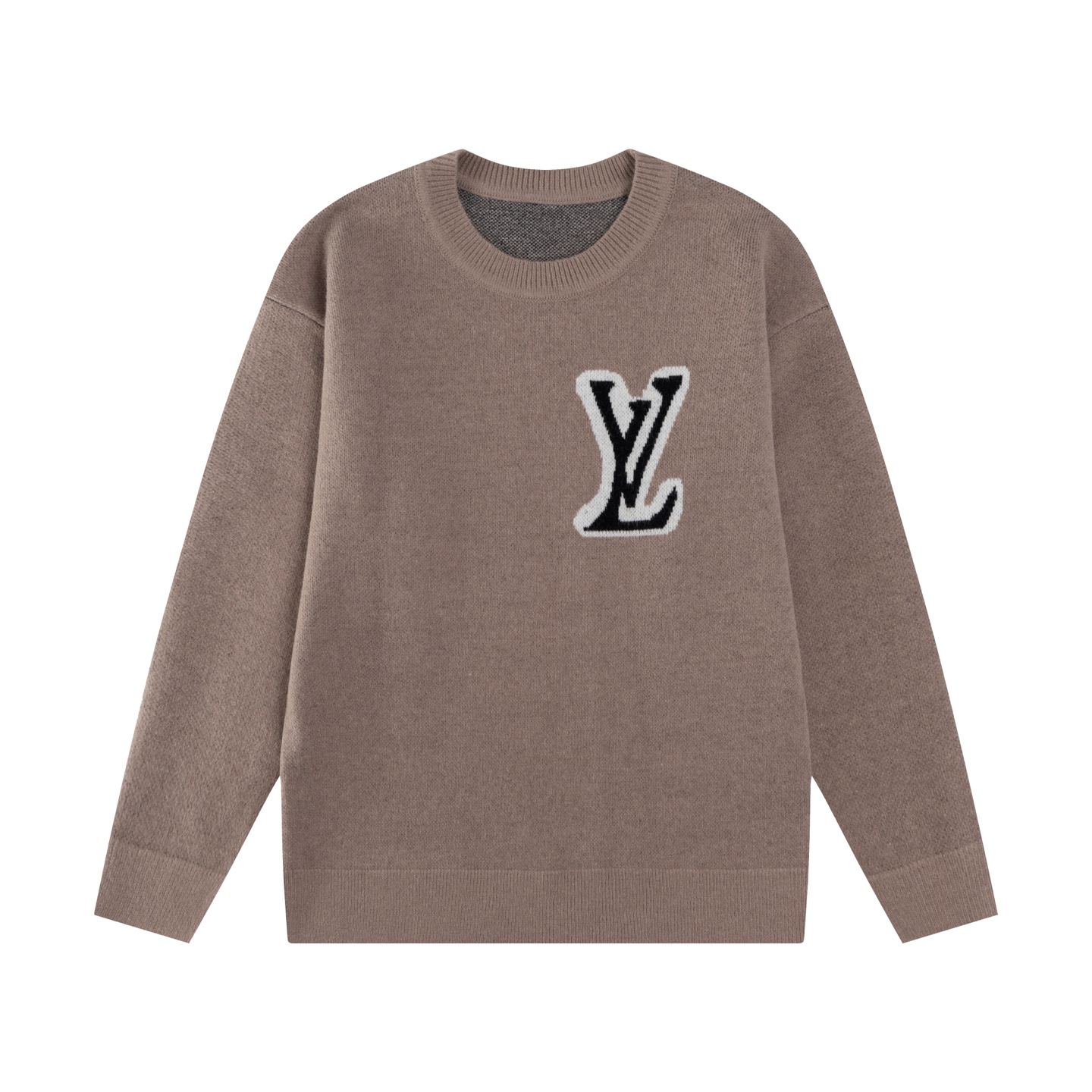 P115 Jersey de cuello redondo Louis Vuitton/Louis Vuitton con jacquard con logo grande en la parte delantera y trasera,…