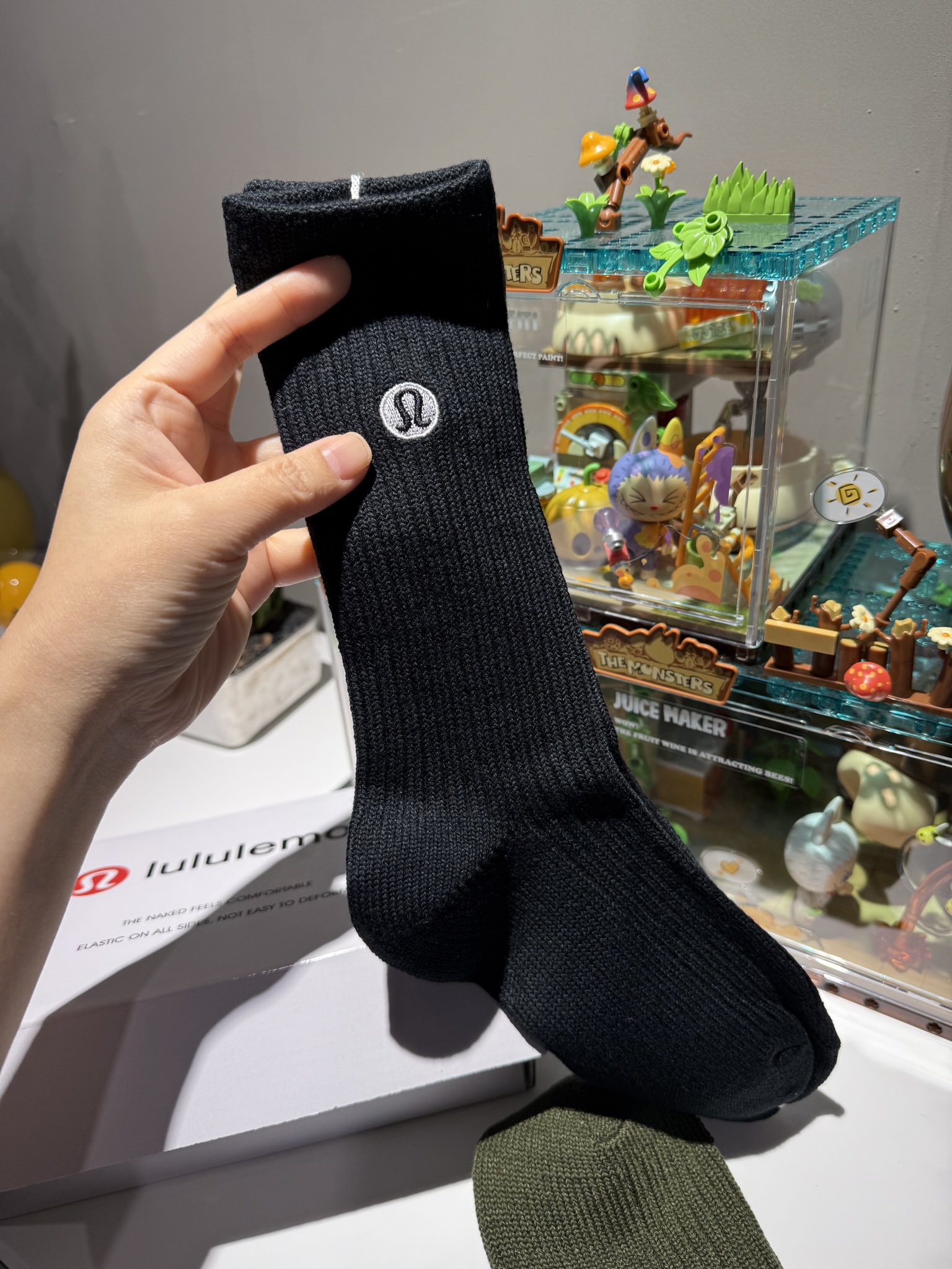️LU的礼盒装粗棉线中筒袜 5