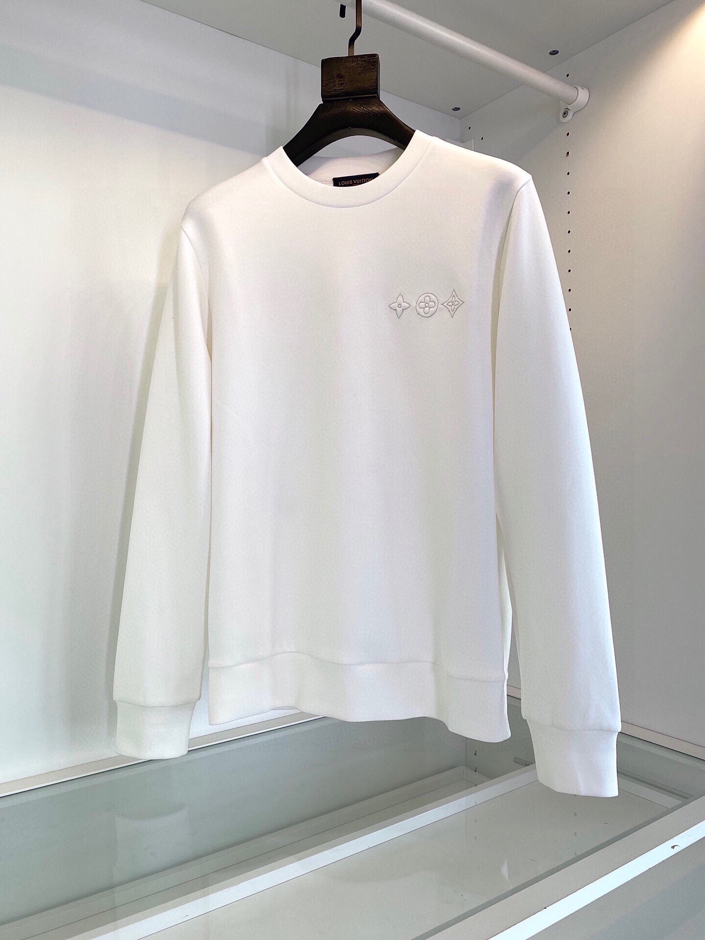 Louis Vuitton Clothing Sweatshirts Black Grey White Embroidery Fashion