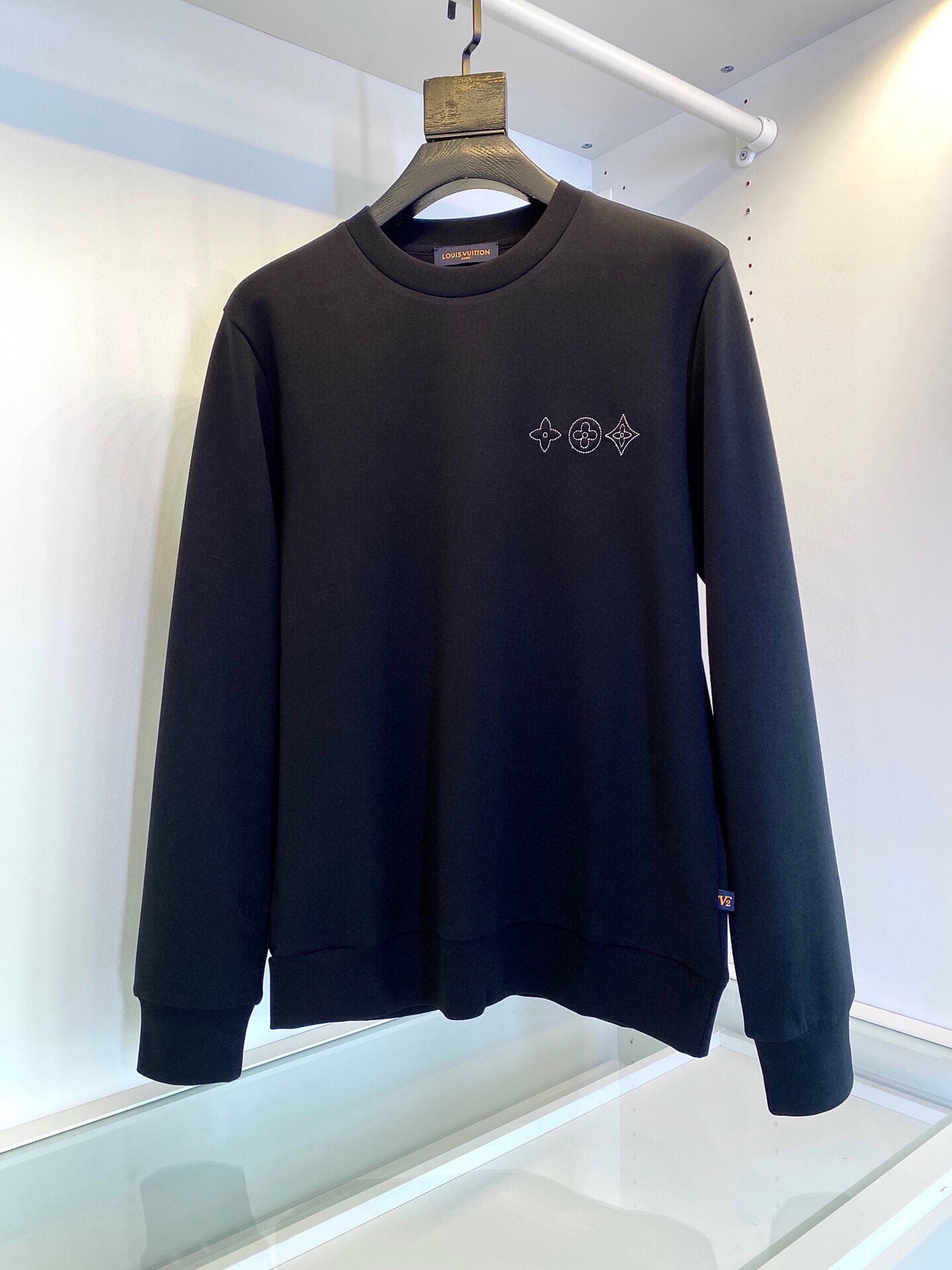 Louis Vuitton Clothing Sweatshirts Replica Online
 Black Grey White Embroidery Fashion