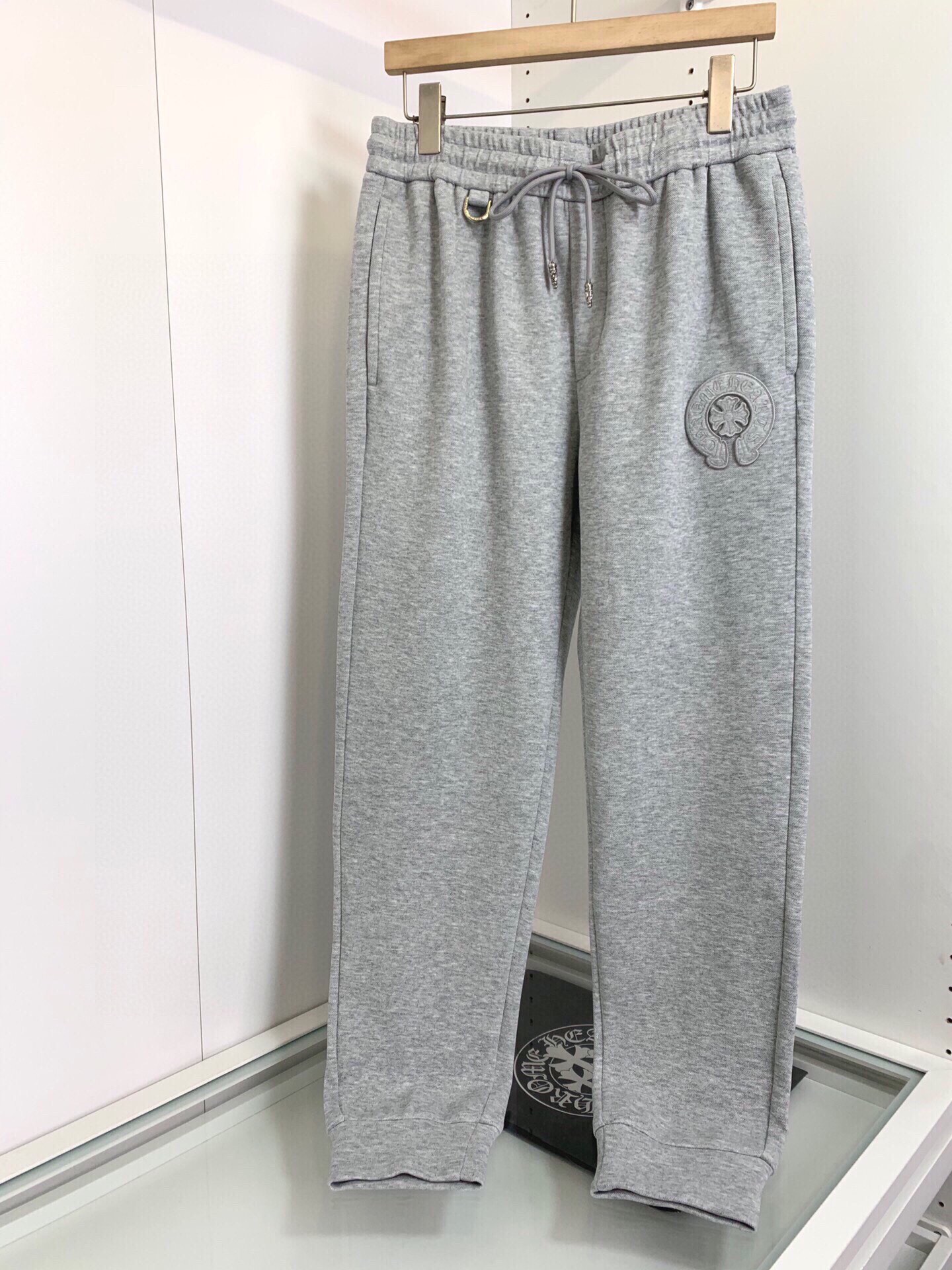 Chrome Hearts Clothing Pants & Trousers Black Grey Embroidery Fall/Winter Collection Fashion Hooded Top