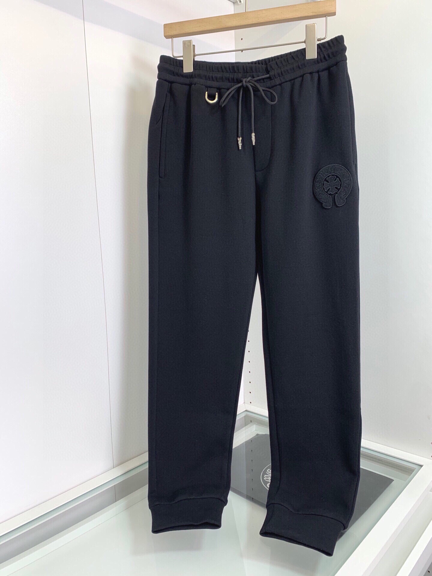 Chrome Hearts Clothing Pants & Trousers Black Grey Embroidery Fall/Winter Collection Fashion Hooded Top