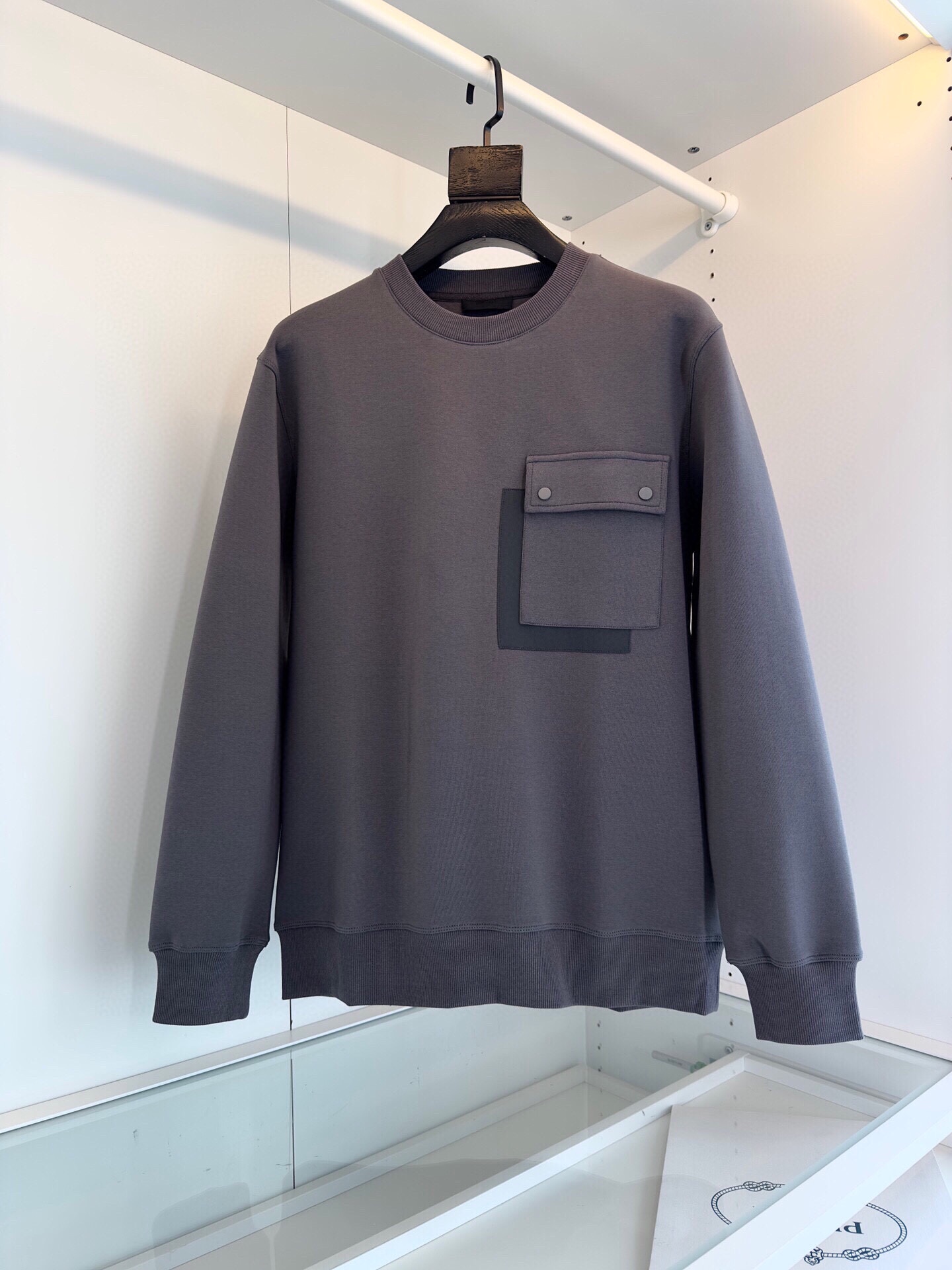 Prada Clothing Coats & Jackets Sweatshirts Black Grey Light Gray Splicing Nylon Fall/Winter Collection Fashion Casual