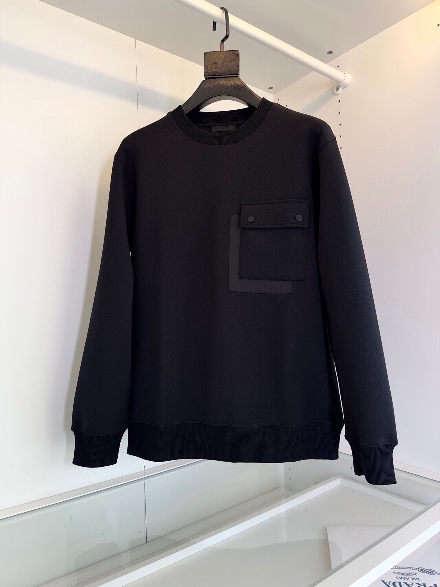 Prada Clothing Coats & Jackets Sweatshirts Black Grey Light Gray Splicing Nylon Fall/Winter Collection Fashion Casual