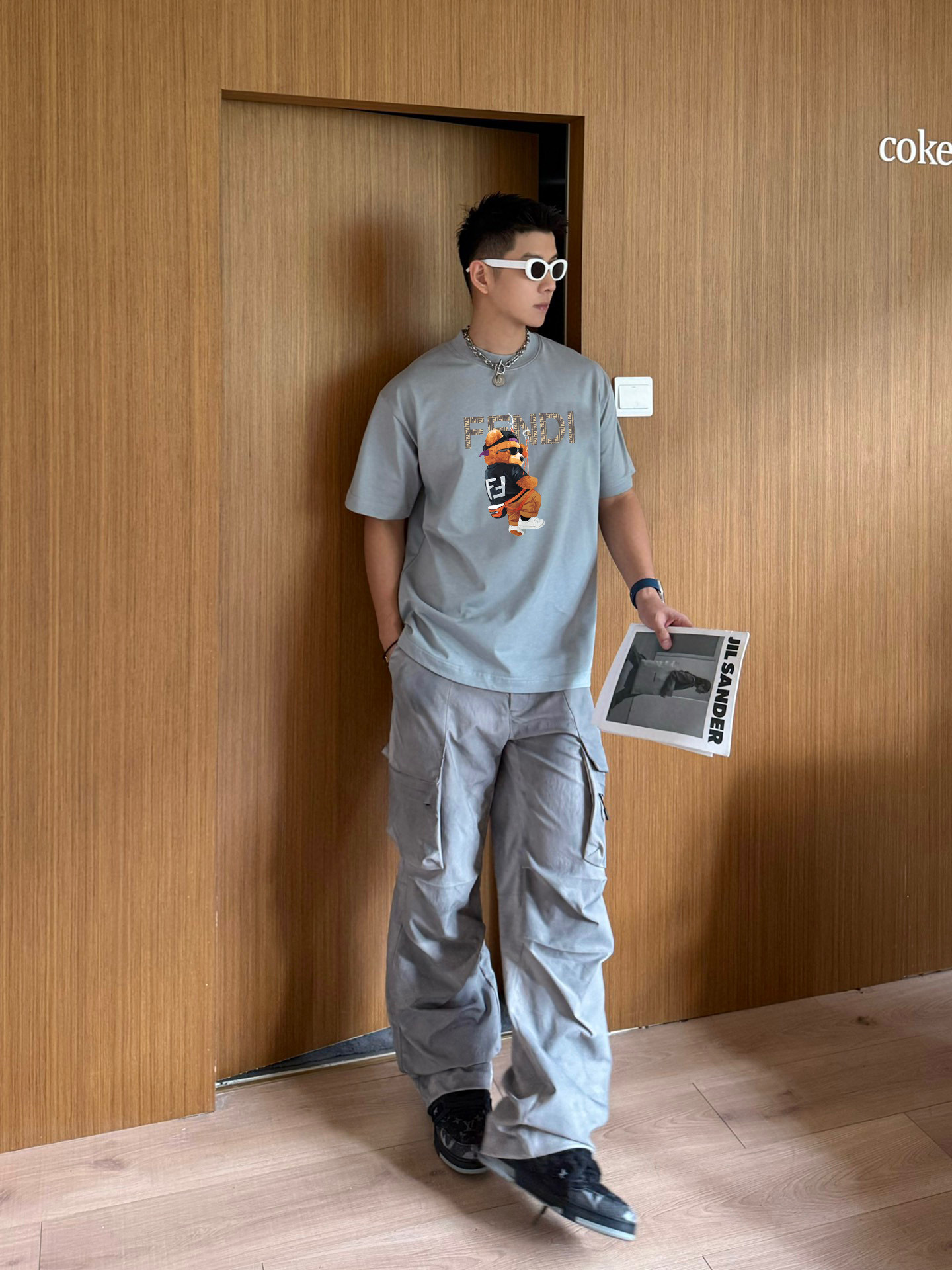 
FENDI*芬迪  高品质FD 2025ss春夏新款大熊字母logo圆领短袖T恤衫
采用定制280克双