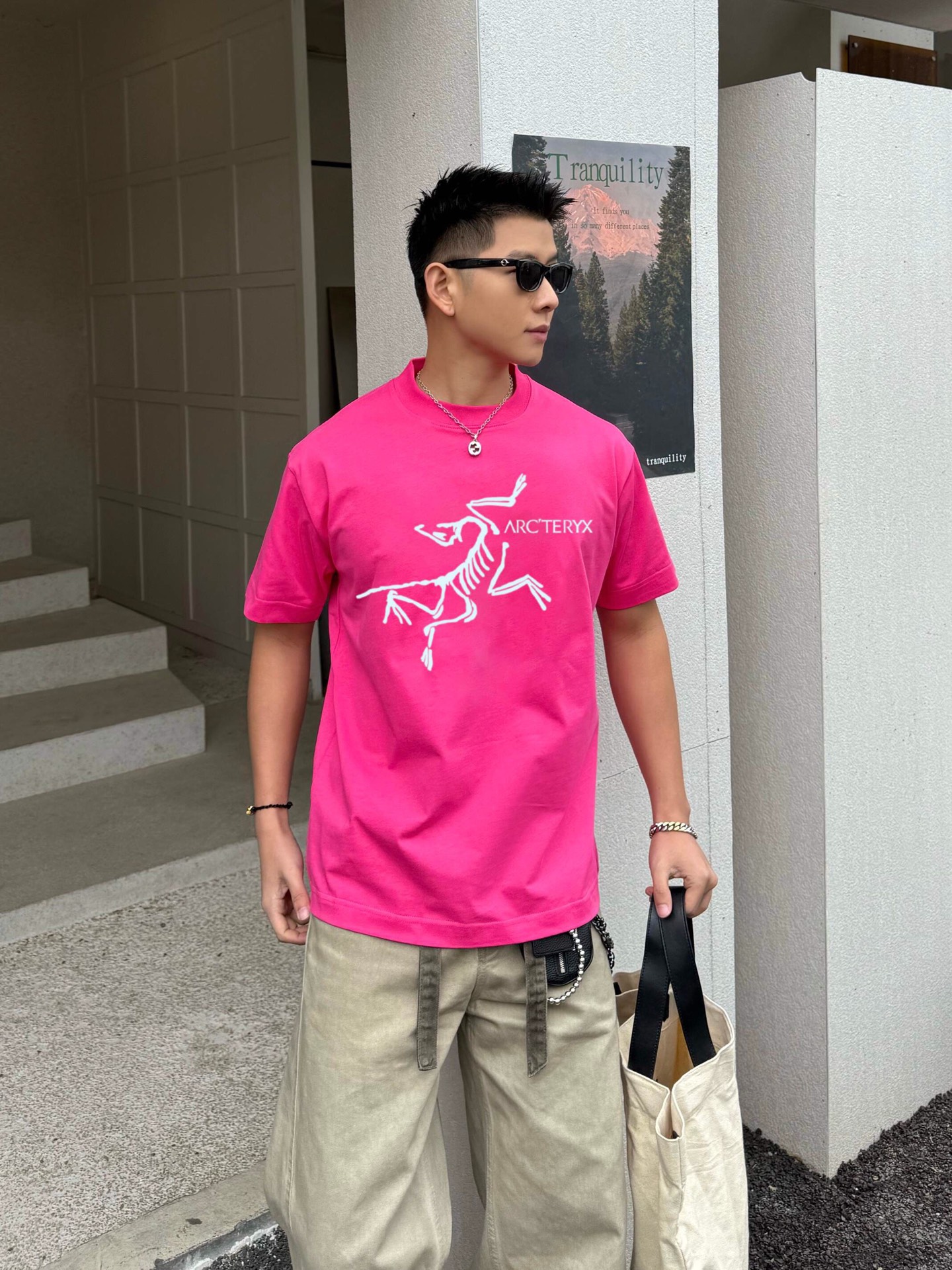
ARC'TERYX*始祖鸟  2025春夏新款  个性logo印花    短袖t恤  定制面料300g