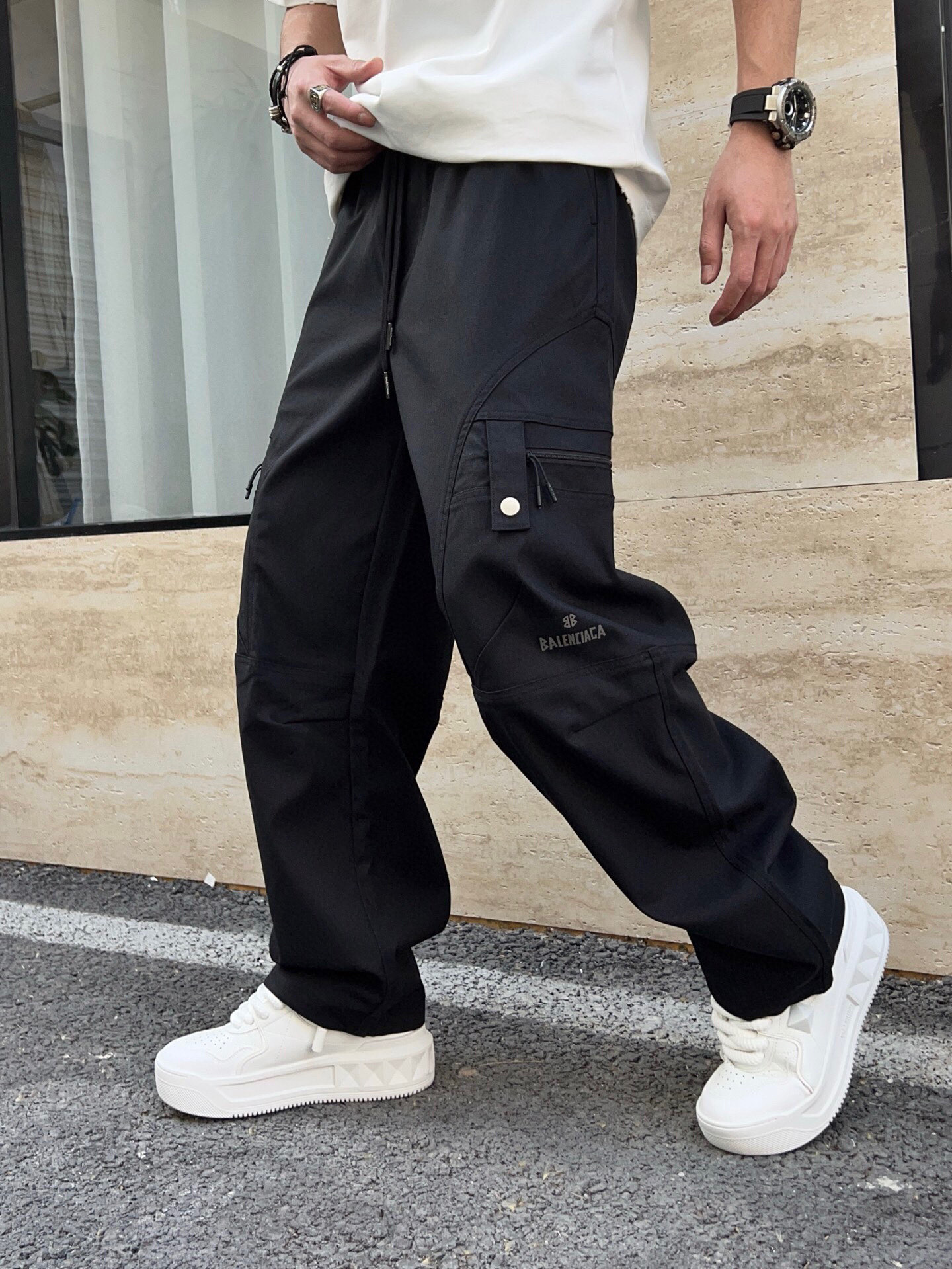 NO:123299,Spring pants are new [celebrating] black color number M-3XL model number 5003, alexander wang19860909春款裤子上新[庆祝] 颜色黑 码数M-3XL 款号5003,,alexander wang,Men's clothing