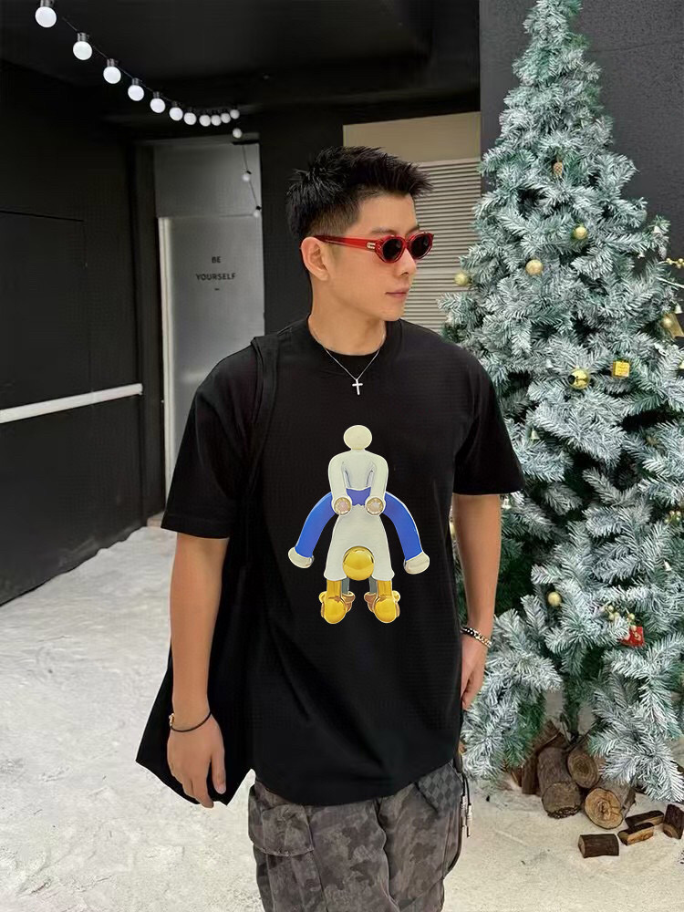 NO:131424,Loew*Luoyiwei Summer new style Personalized letter logo print custom fabric 300g short-sleeved T-shirt Same style for men and women Size S M L XL XXL Five sizes Color black White Pink Iron gray, loewe,loewe,loewe,T-shirt,tees,t-shirt,alexander wang19860909Loew*罗意威 夏季新款 个性字母logo印花定制面料300g 短袖t恤 男女同款 尺码S M L XL XXL 五个码 颜色黑色 白色 粉红色 铁灰色,,loewe,loewe,T-shirt,tees，t-shirt,alexander wang,Men's clothing