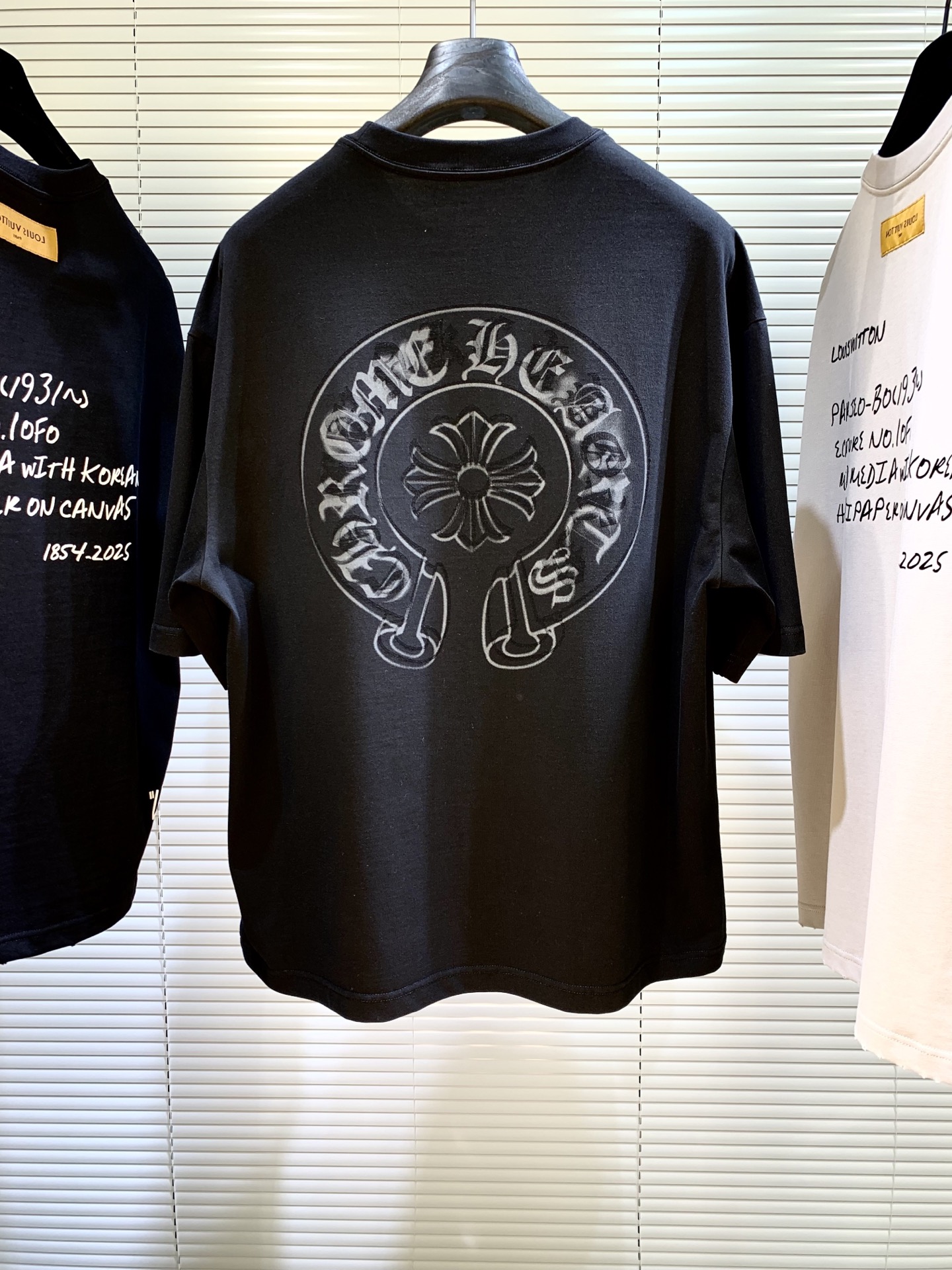 NO:131419,New spring and summer style Croxin burlap flower embroidered short sleeve S-XL, chrome hearts, T-shirt, alexander wang19860909春夏新款 克罗心烧花刺绣短袖 S-XL,,chrome hearts,T-shirt,alexander wang,Men's clothing