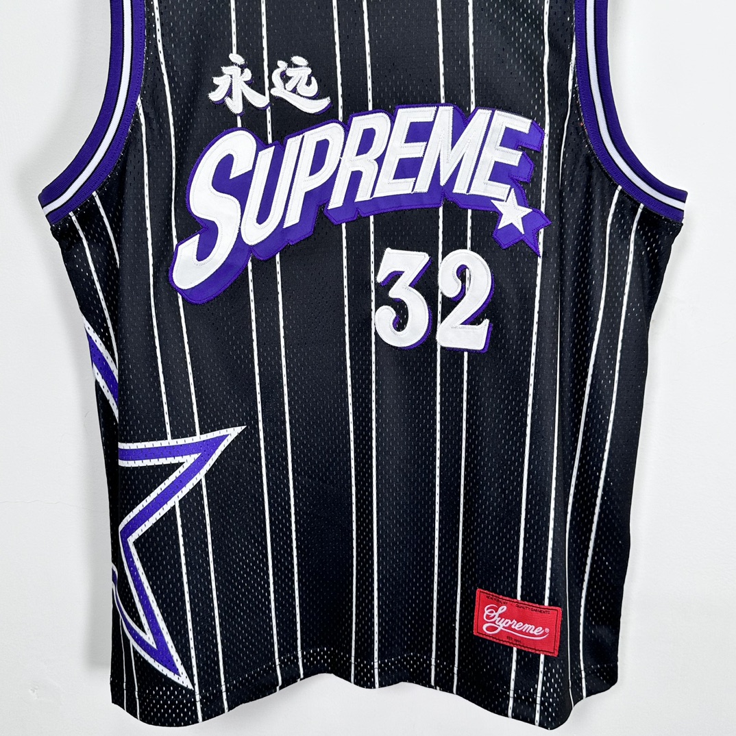 Supreme SS24 Week 18 Star Basketball Jersey - Black and White, Sizes S to XL 5 i1728107279 801 1