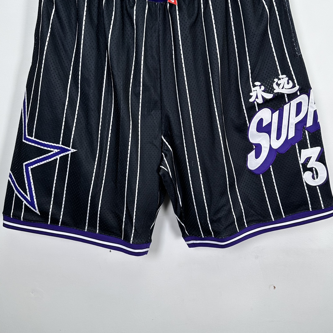 Supreme SS24 Week 18 Star Basketball Jersey Shorts - Black and White, S-XL 4 i1729827683 9458 3