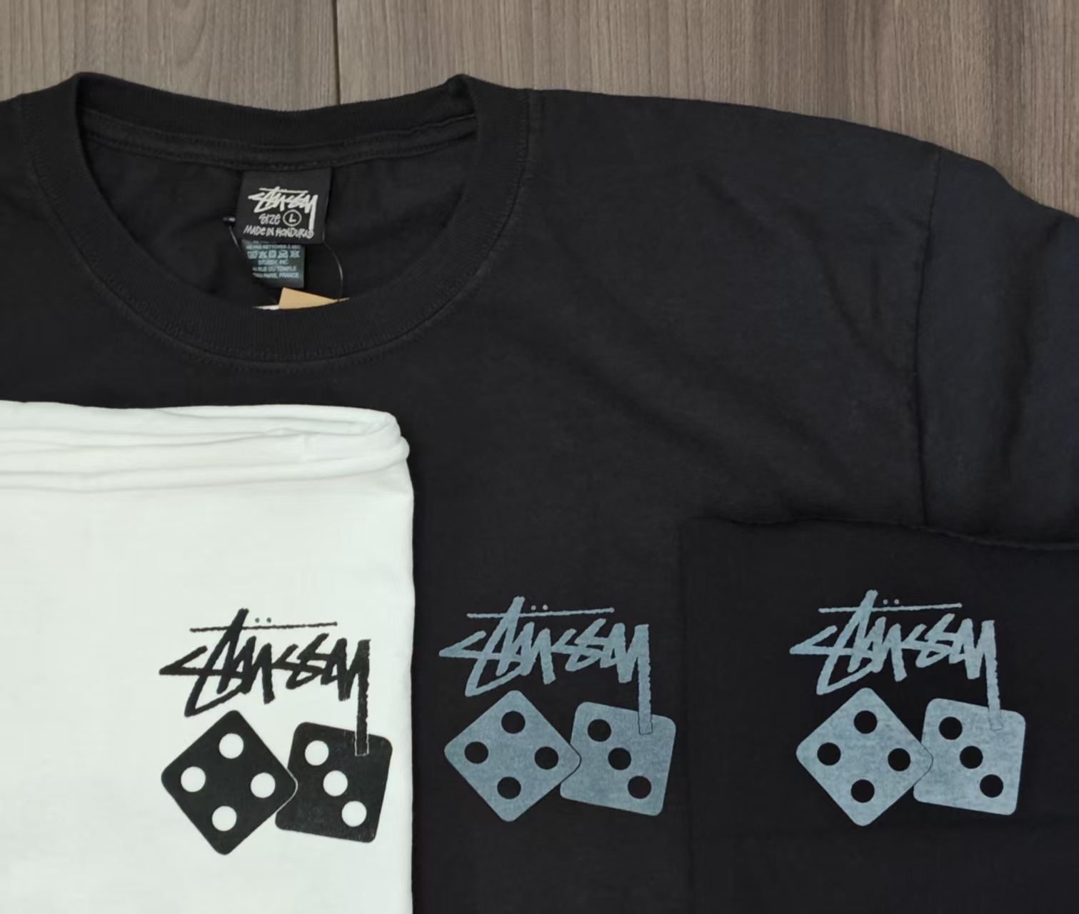 Stussy 25SS Dice Tee - Signature Dice Logo T-Shirt - Black Cotton 3 i1742532475771 1153 0 1