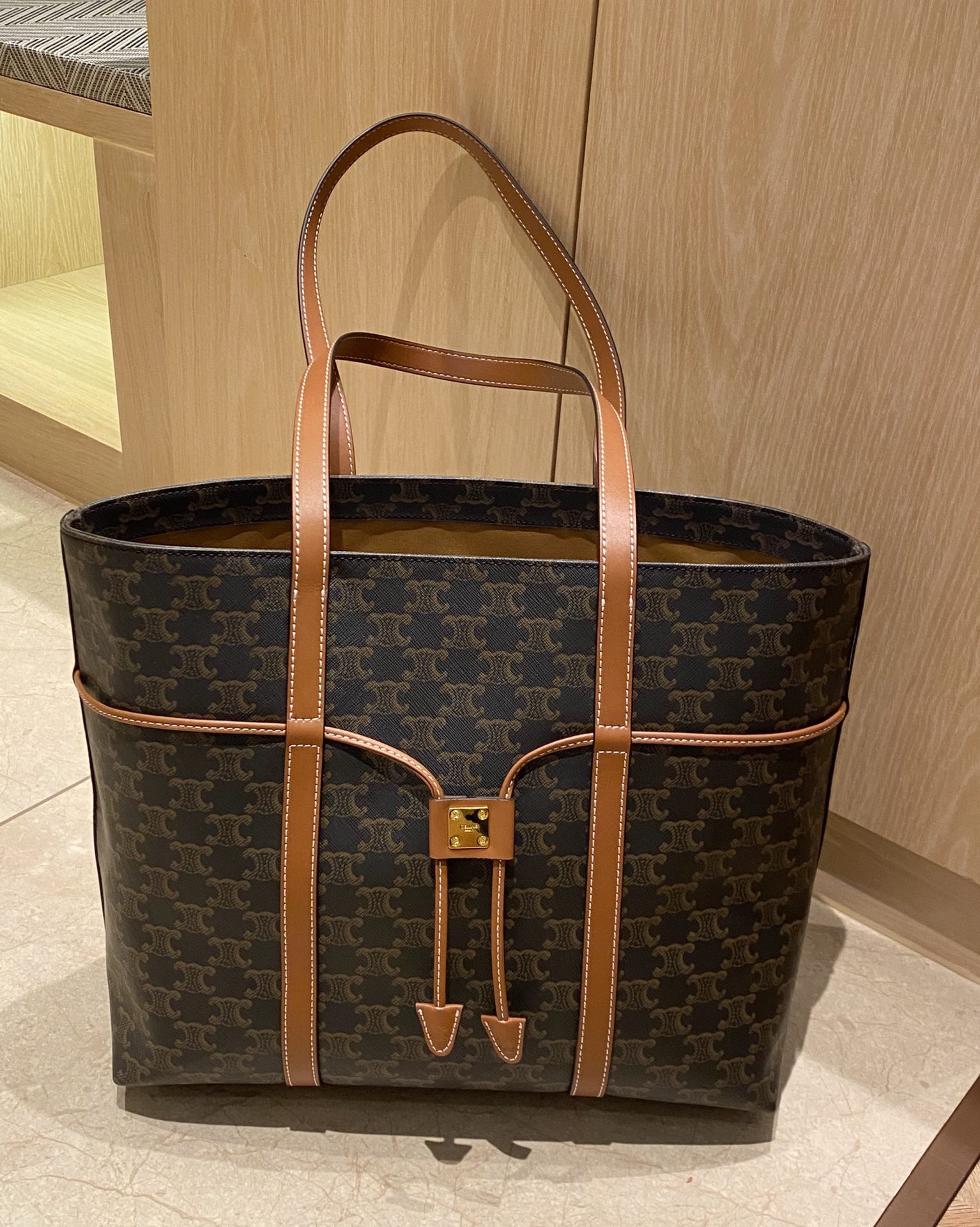 Fall/Winter 2023 Large Triomphe Canvas Tote Bag - Comprehensive