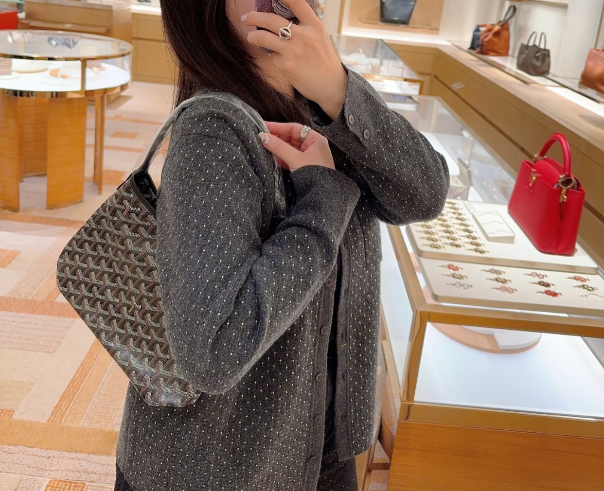 思琳 Celine 高定典藏经典高奢皮具手袋托特包斜挎包女包 #9E0D7CD4 3