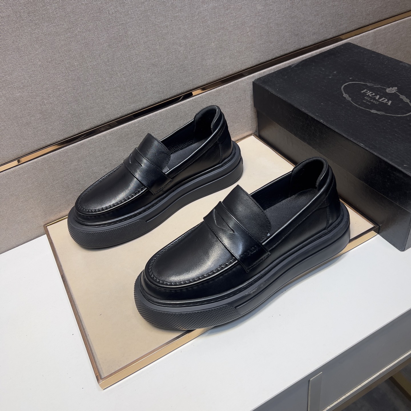 Prada Men's Leather Loafers - Stylish, Comfortable, Durable, Sizes 38-44 3 i1742575756177 6584 0 1