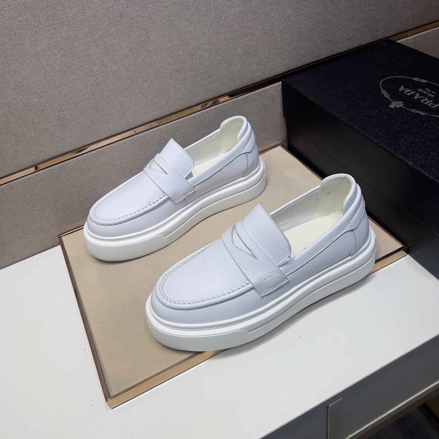 Prada Men's Leather Loafers - Comfortable, Breathable, and Durable Design 3 i1742575860345 9847 0 1